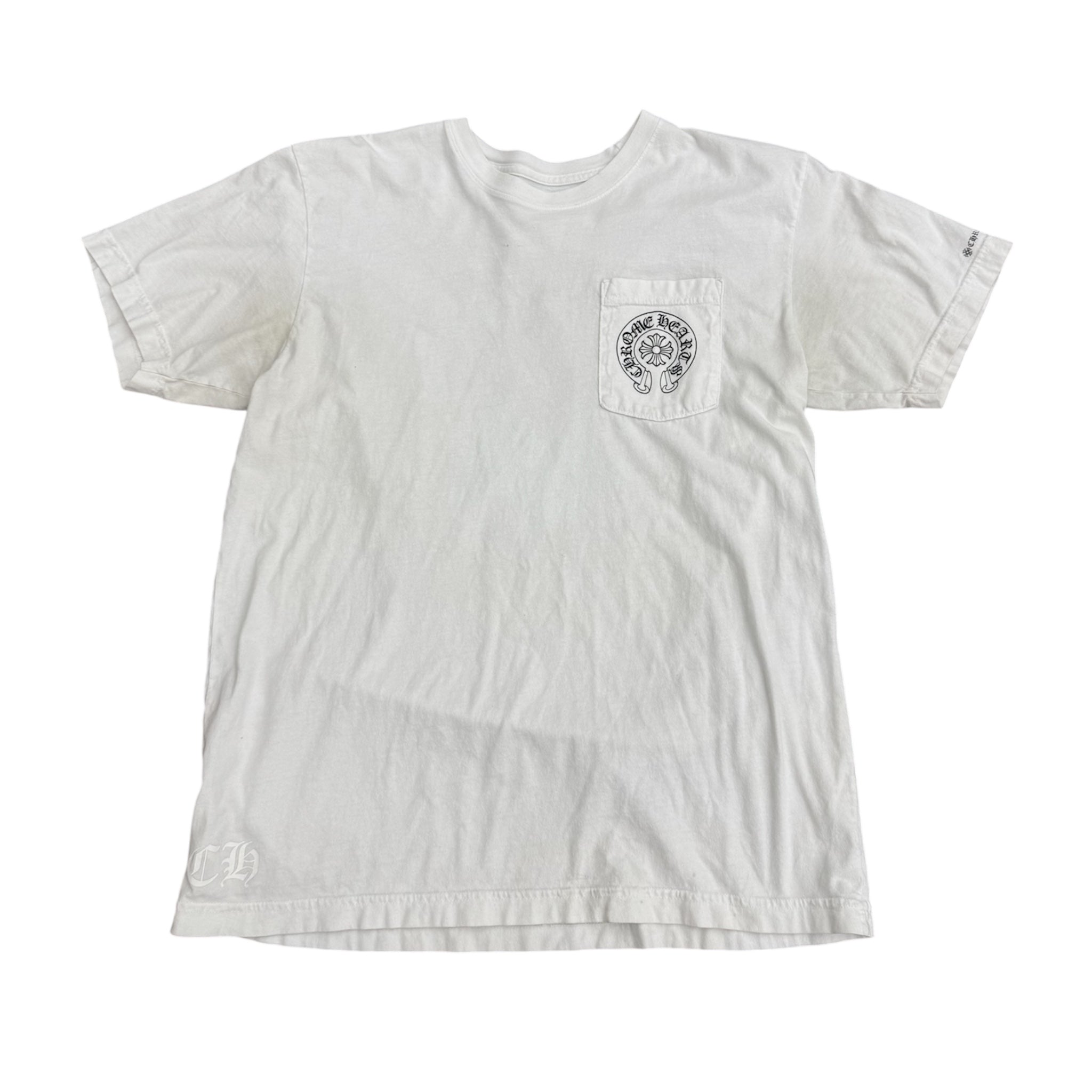 CHROME HEARTS WHITE HORSESHOE LOGO TEE