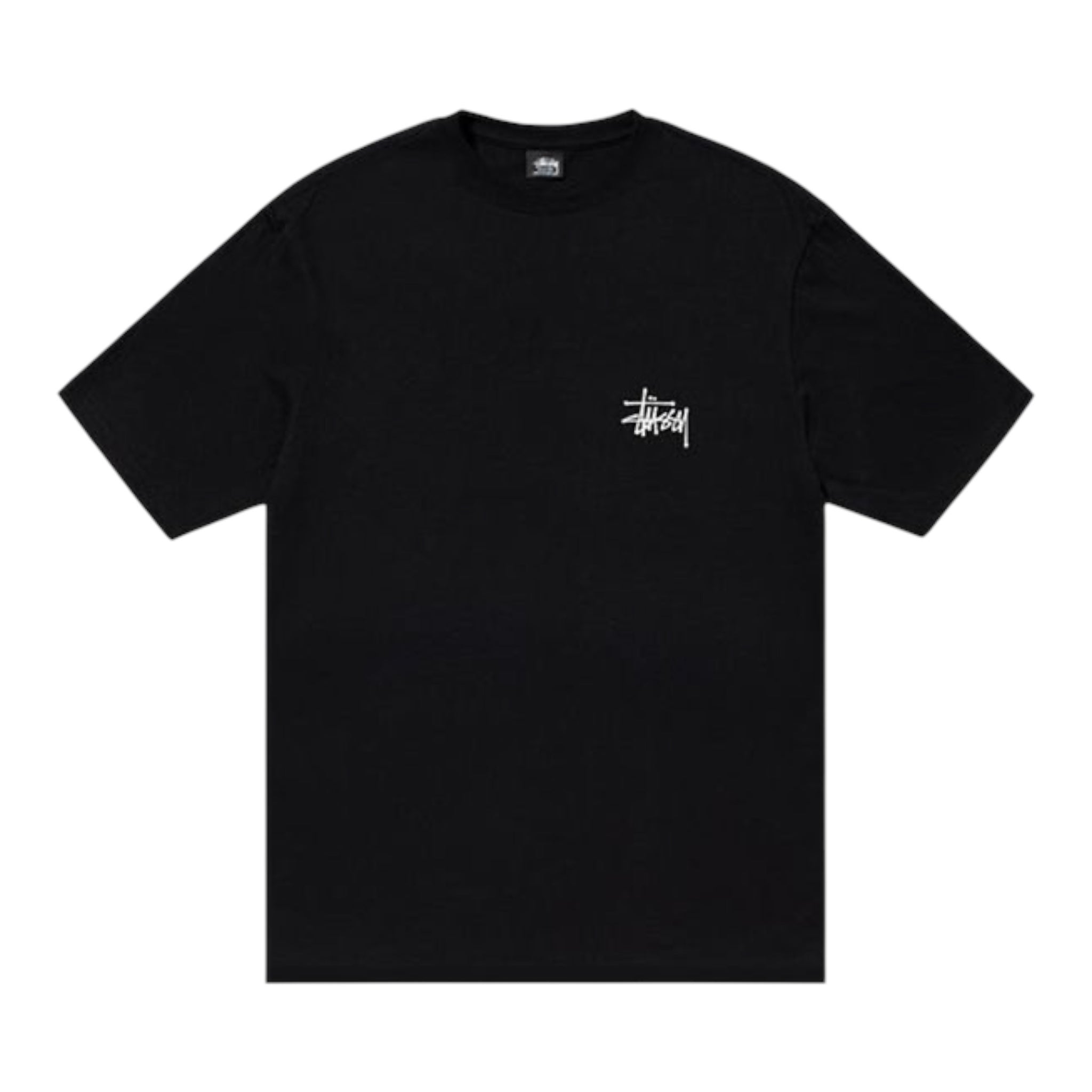 STUSSY LOGO TEE - BLACK