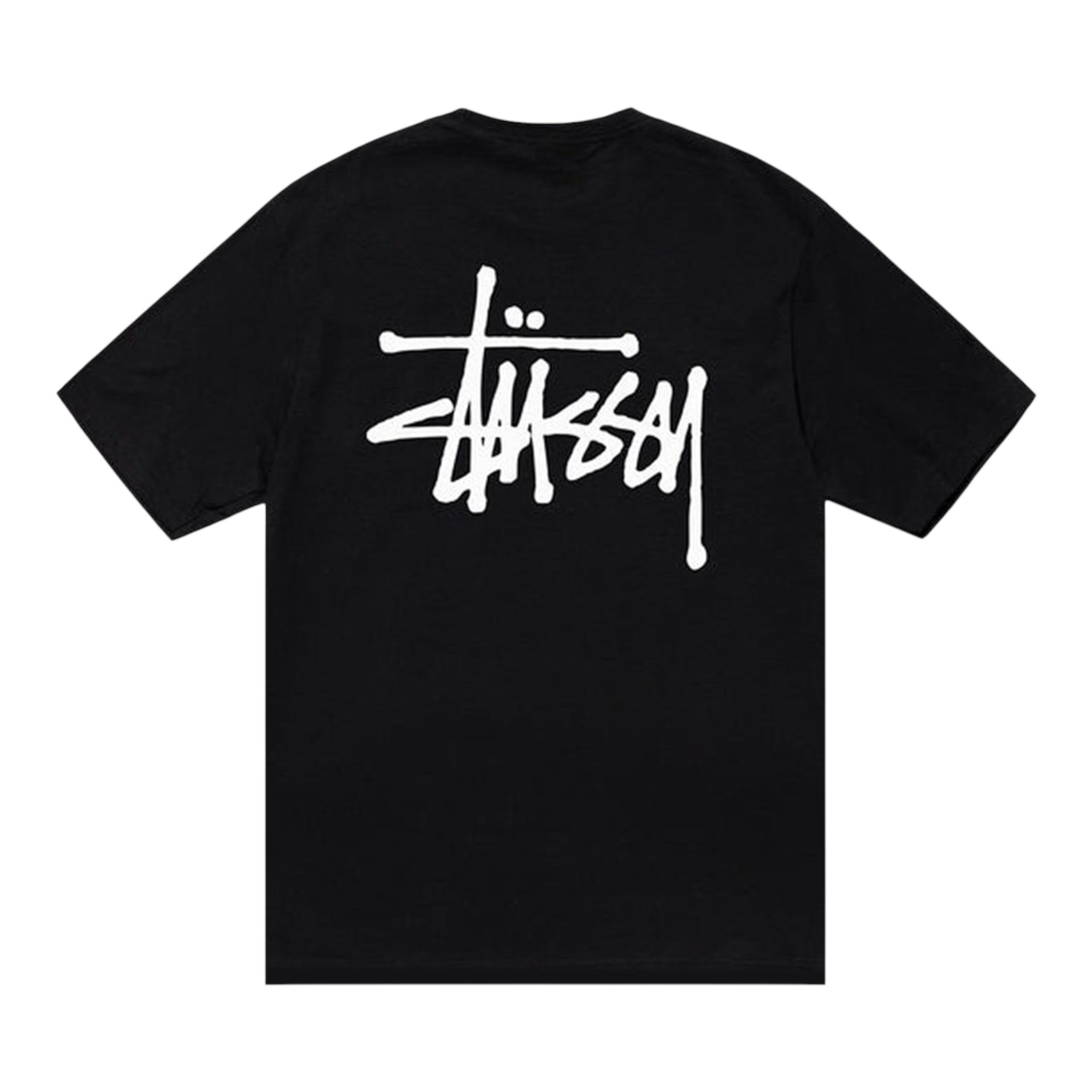 STUSSY LOGO TEE - BLACK