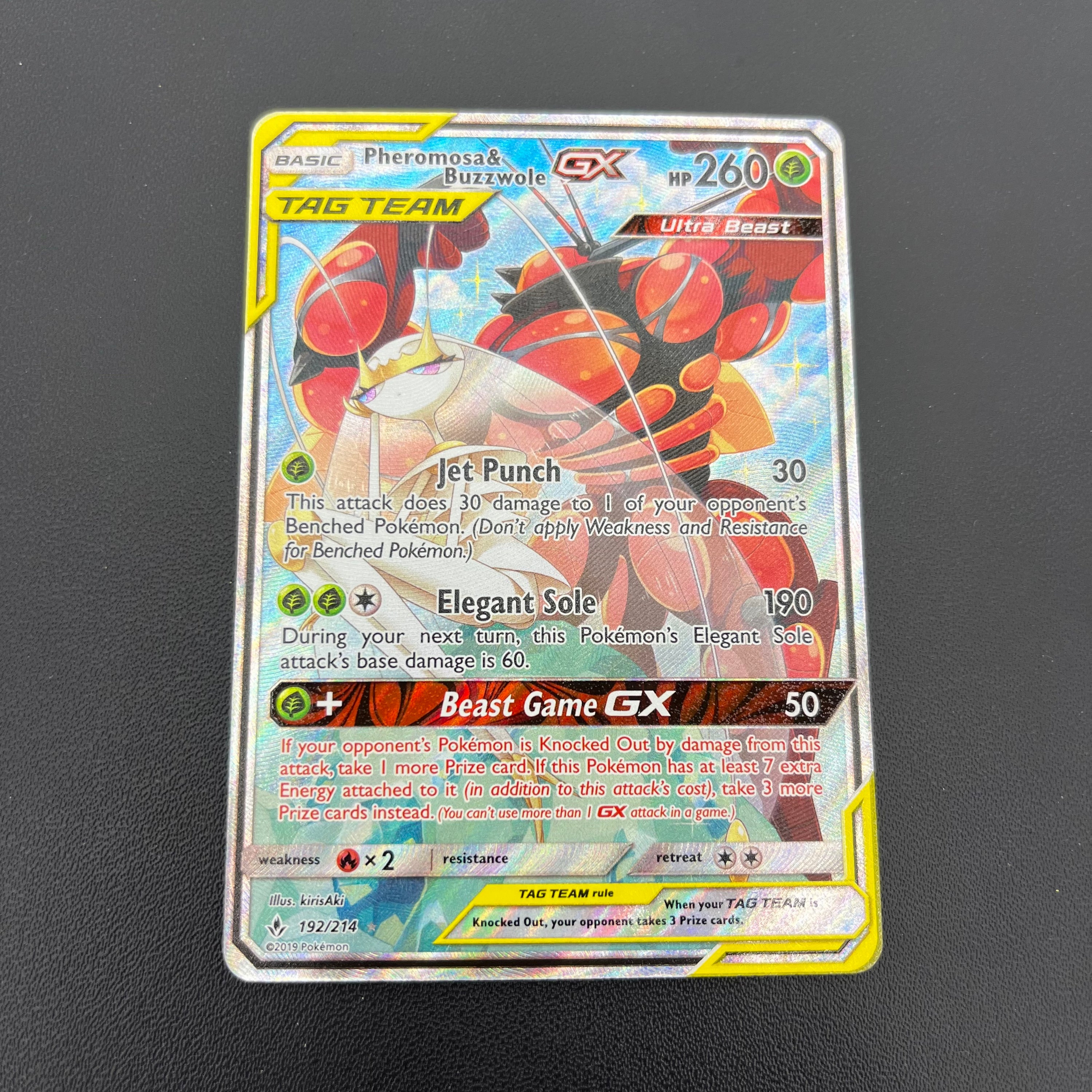 PHEROMOSA & BUZZWOLE GX TAG TEAM 192/214 (NM)