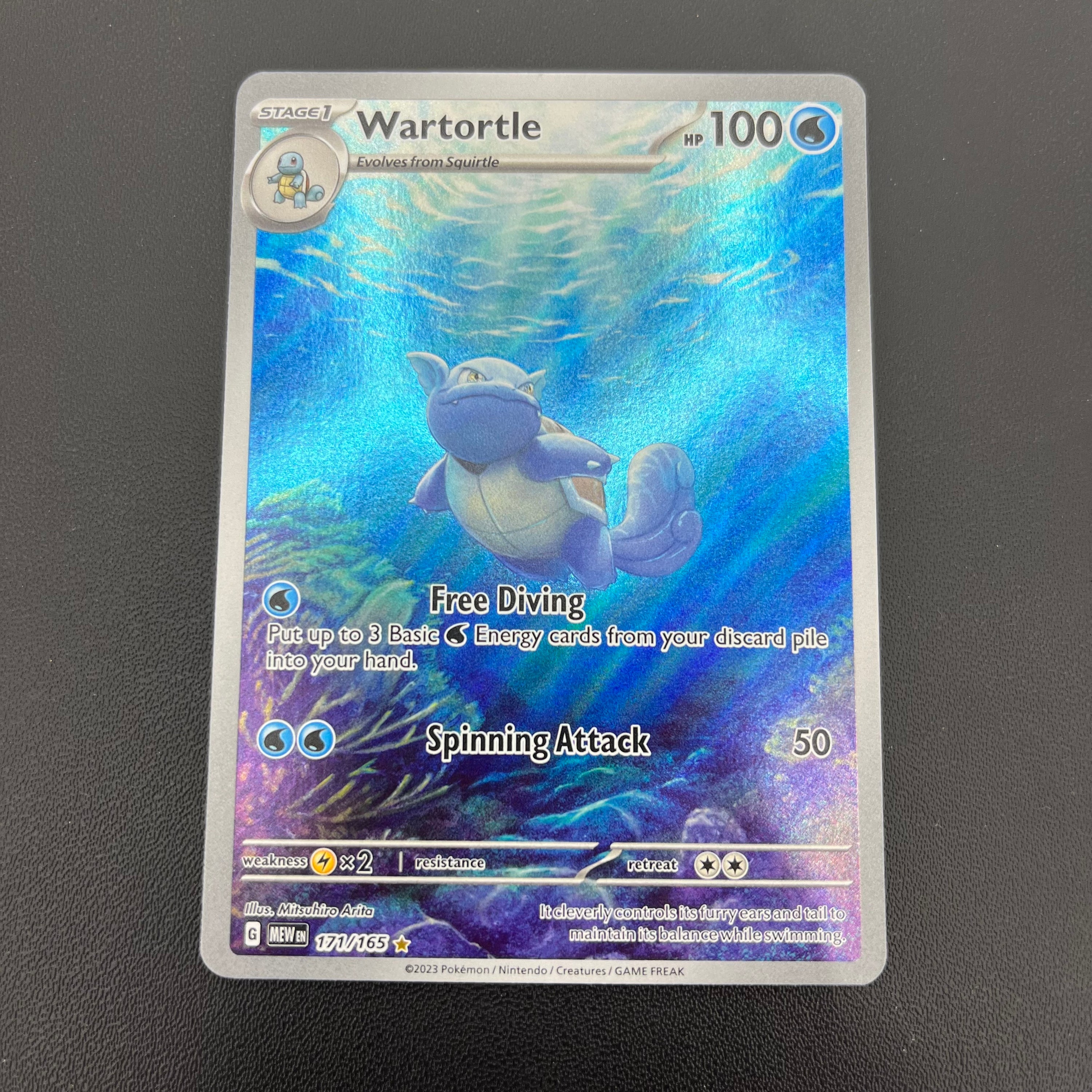 WARTORTLE 151 FULL ART 171/165 (NM)