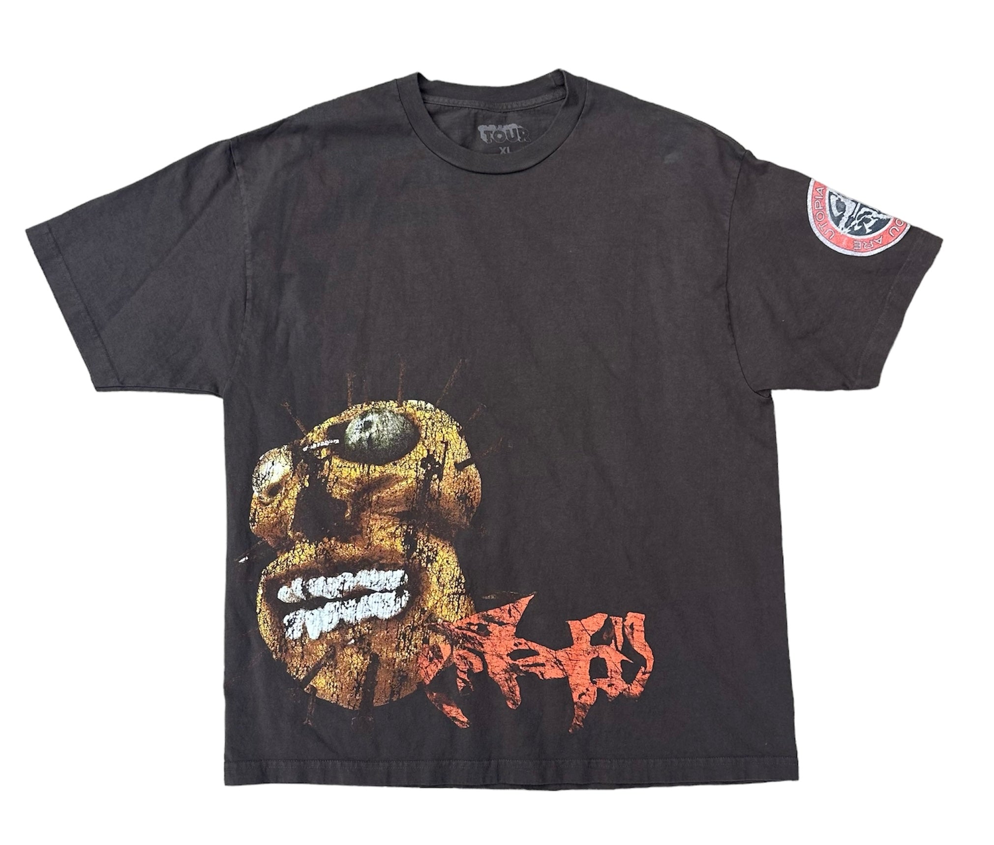 UTOPIA TRAVIS SCOTT TOUR TEE - BROWN