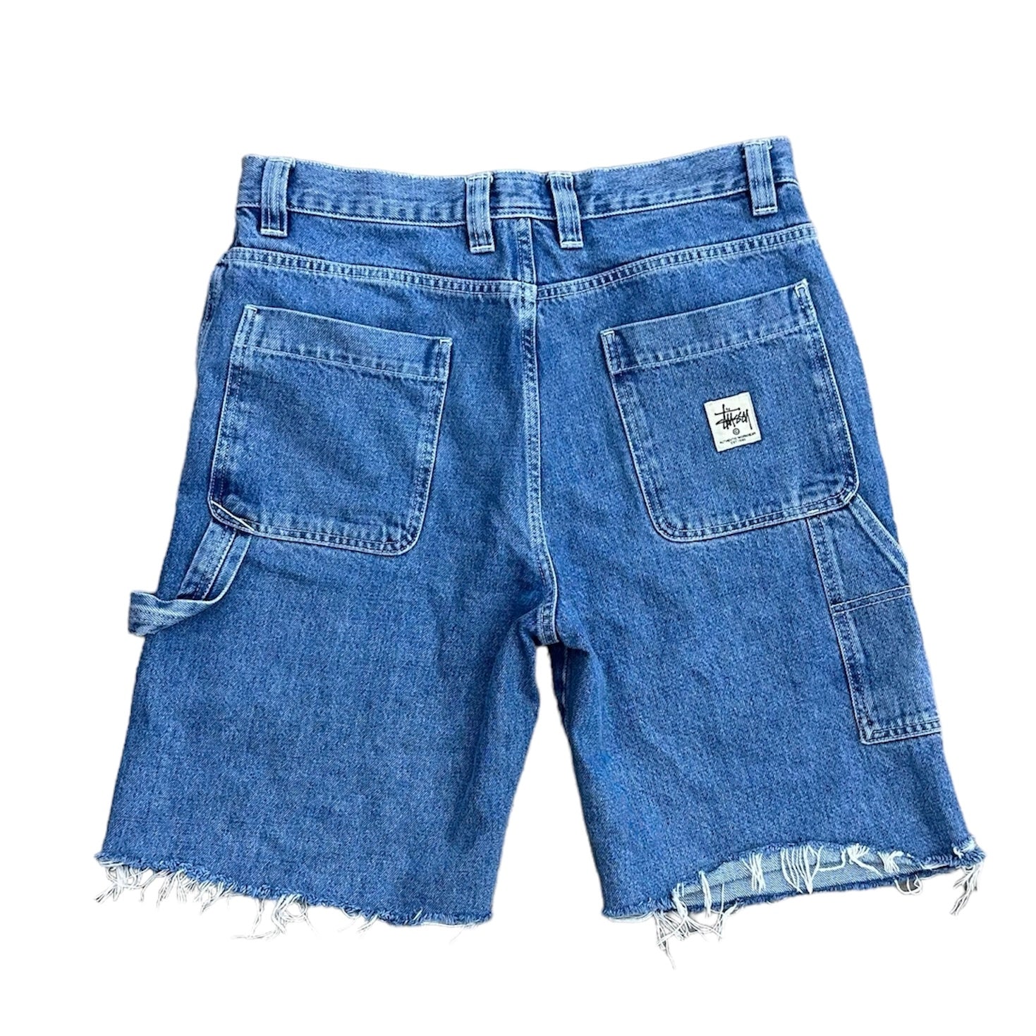 STUSSY DOUBLE KNEE DENIM JORTS