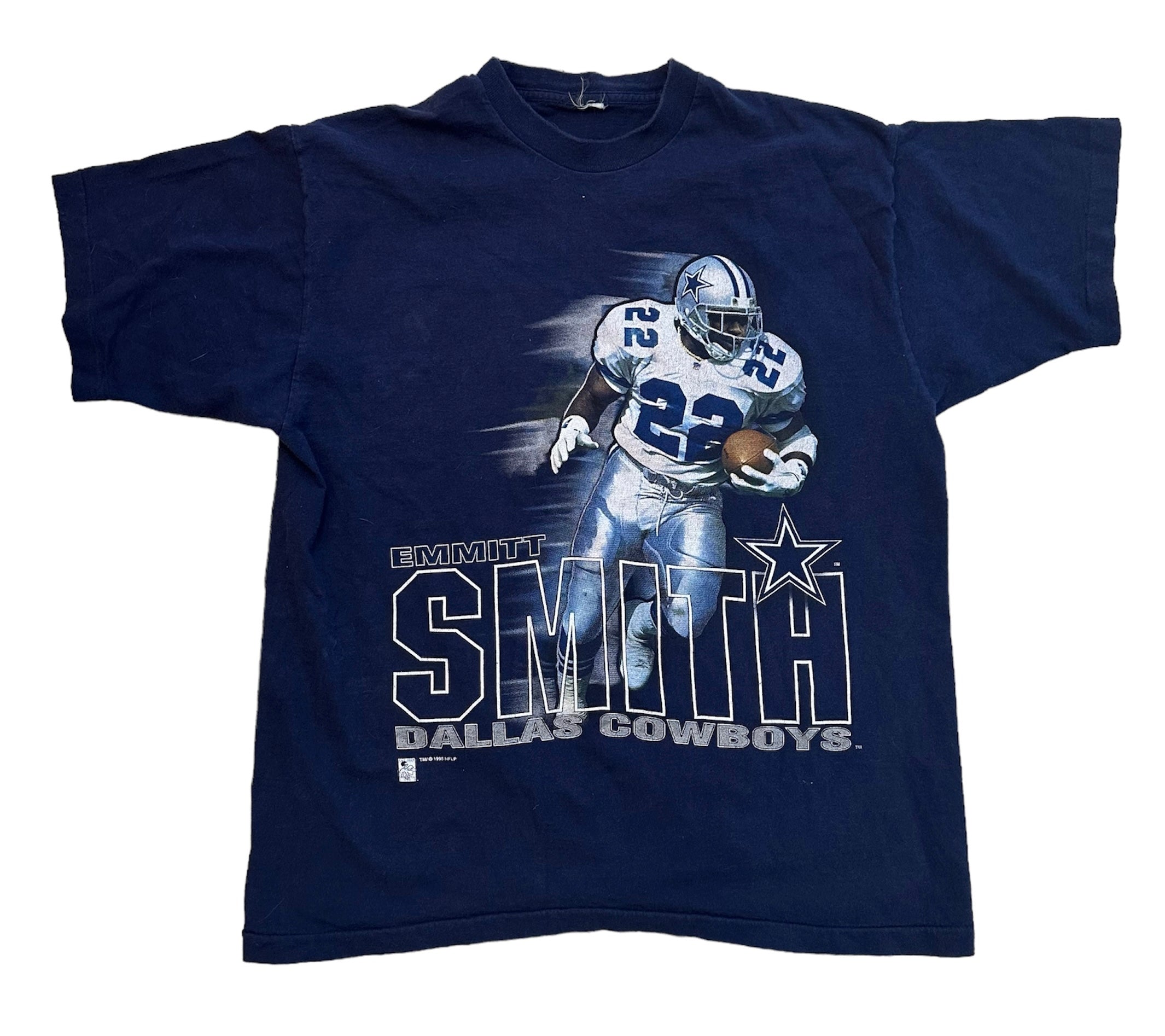 1995 EMMITT SMITH DALLAS COWBOYS TEE (LR)