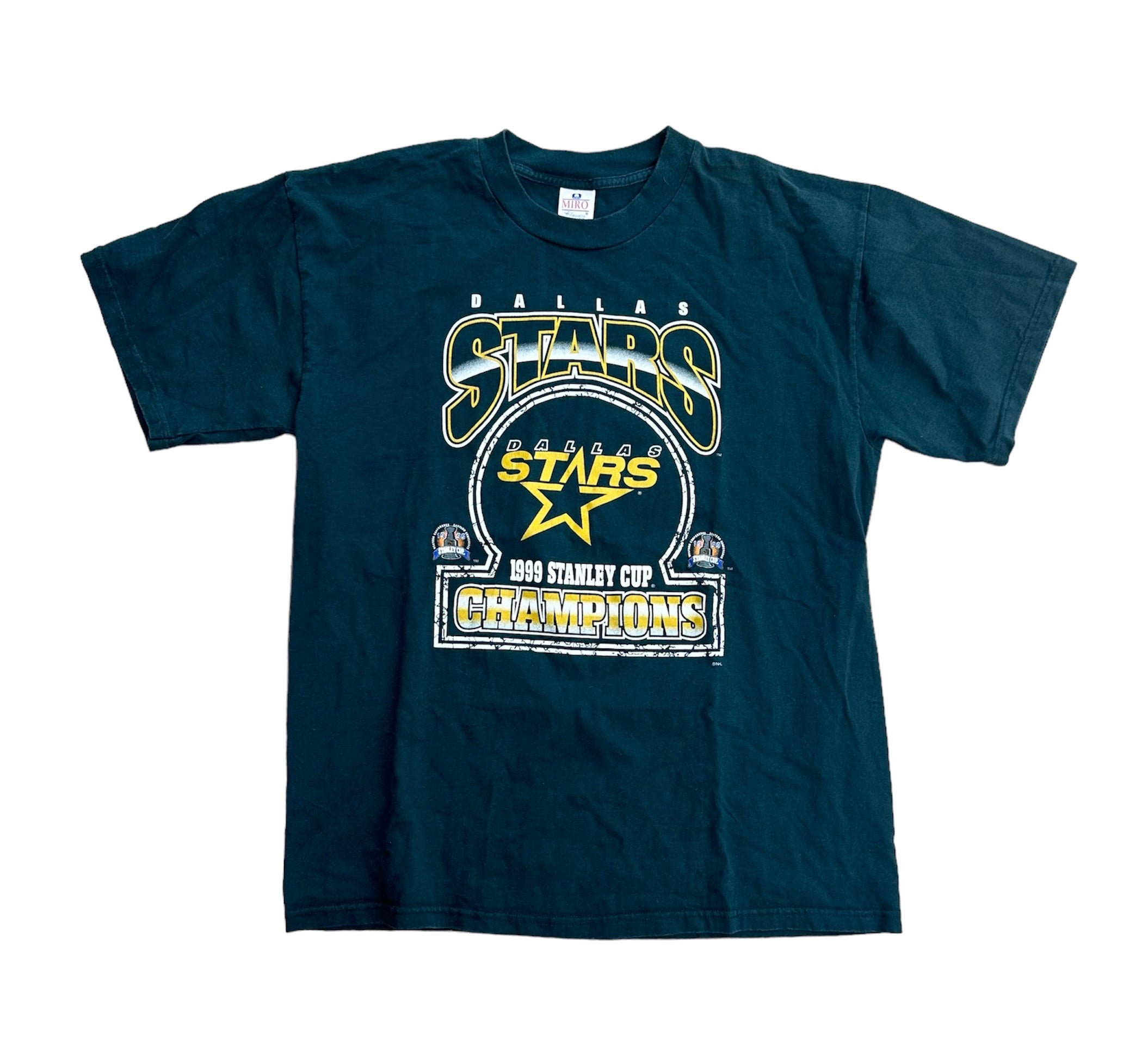 1999 DALLAS STARS STANLEY CUP CHAMPS TEE - GREEN (LR)