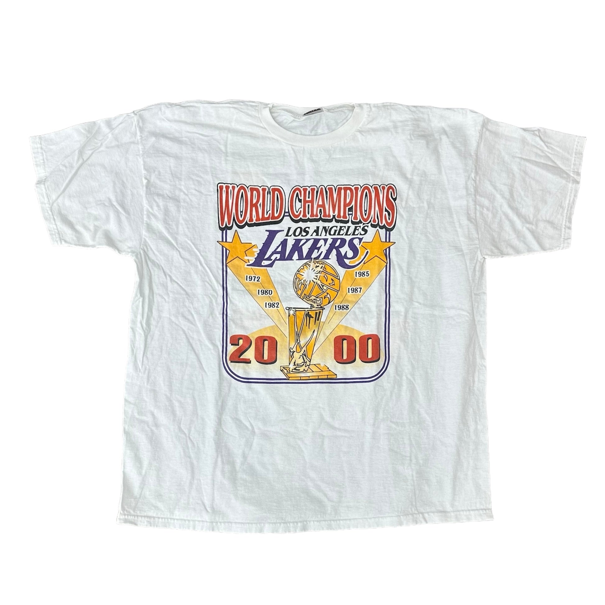 2000 LA LAKERS WORLD CHAMPS ROSTER TEE (LR)