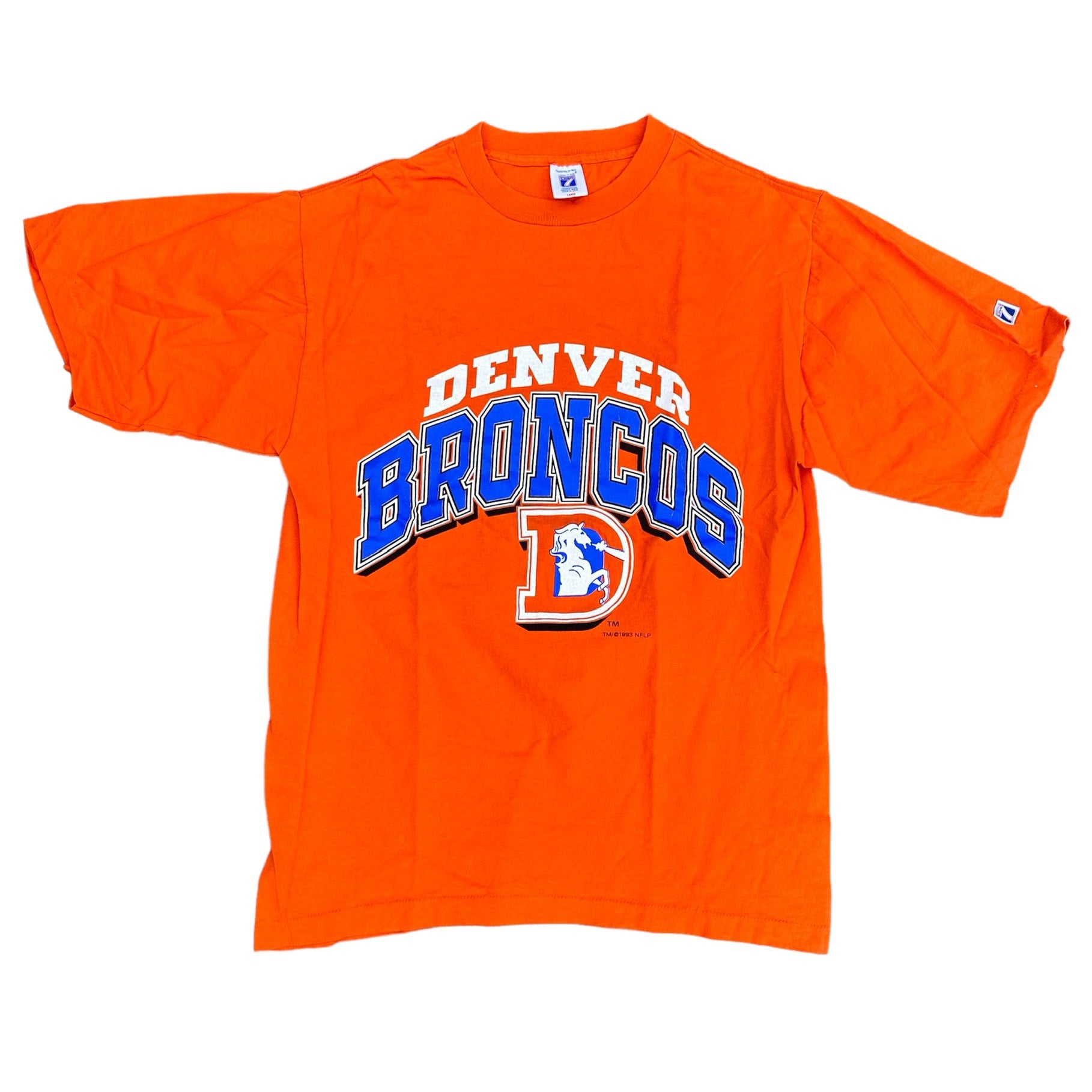 1993 DENVER BRONCOS LOGO 7 TEE (LR)