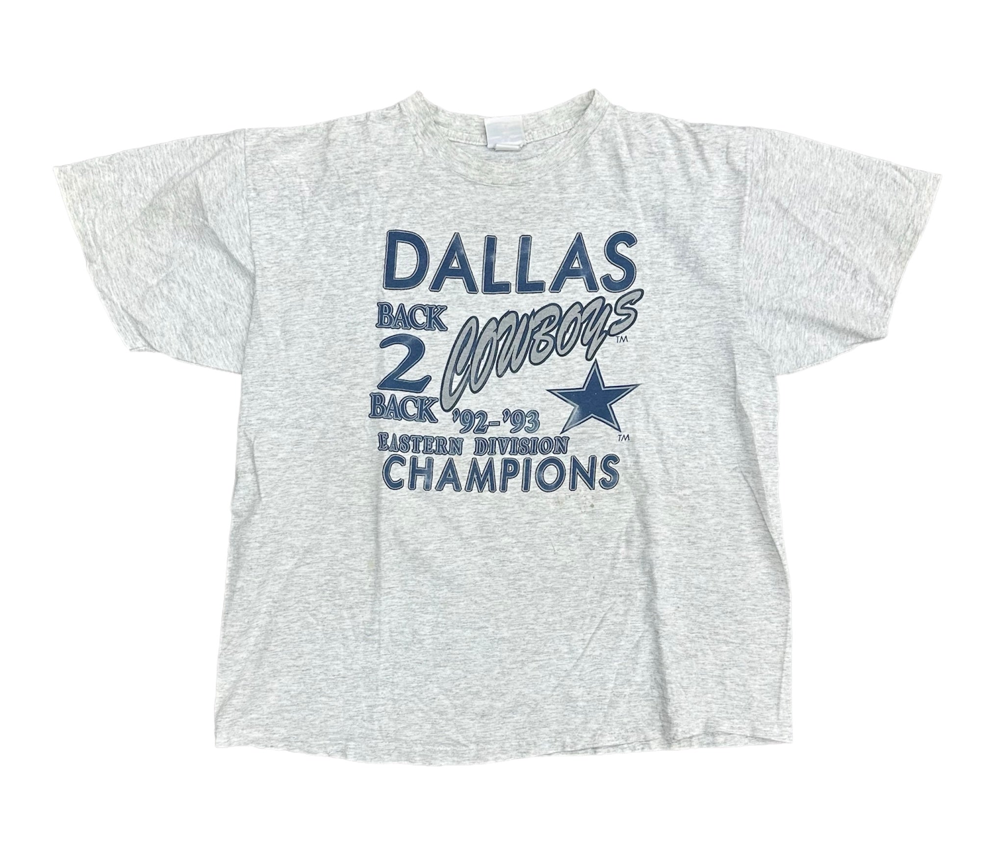 90’S DALLS COWBOYS BACK TO BACK DIVISION CHAMPS TEE (LR)