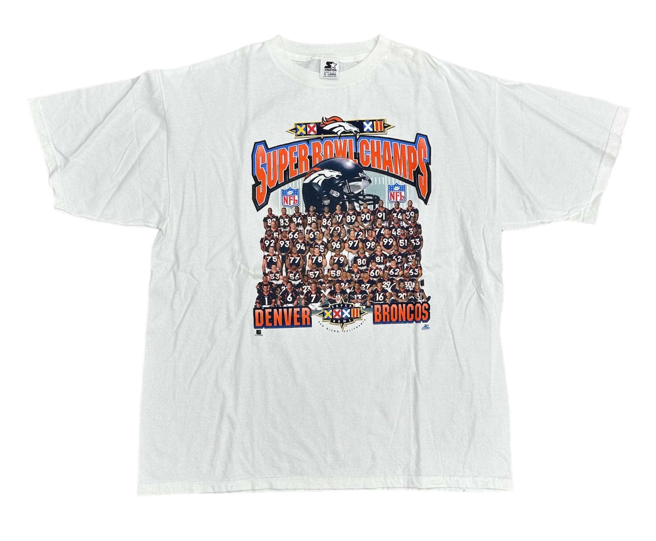 1998 DENVER BRONCOS SUPER BOWL CHAMPS TEE (LR)