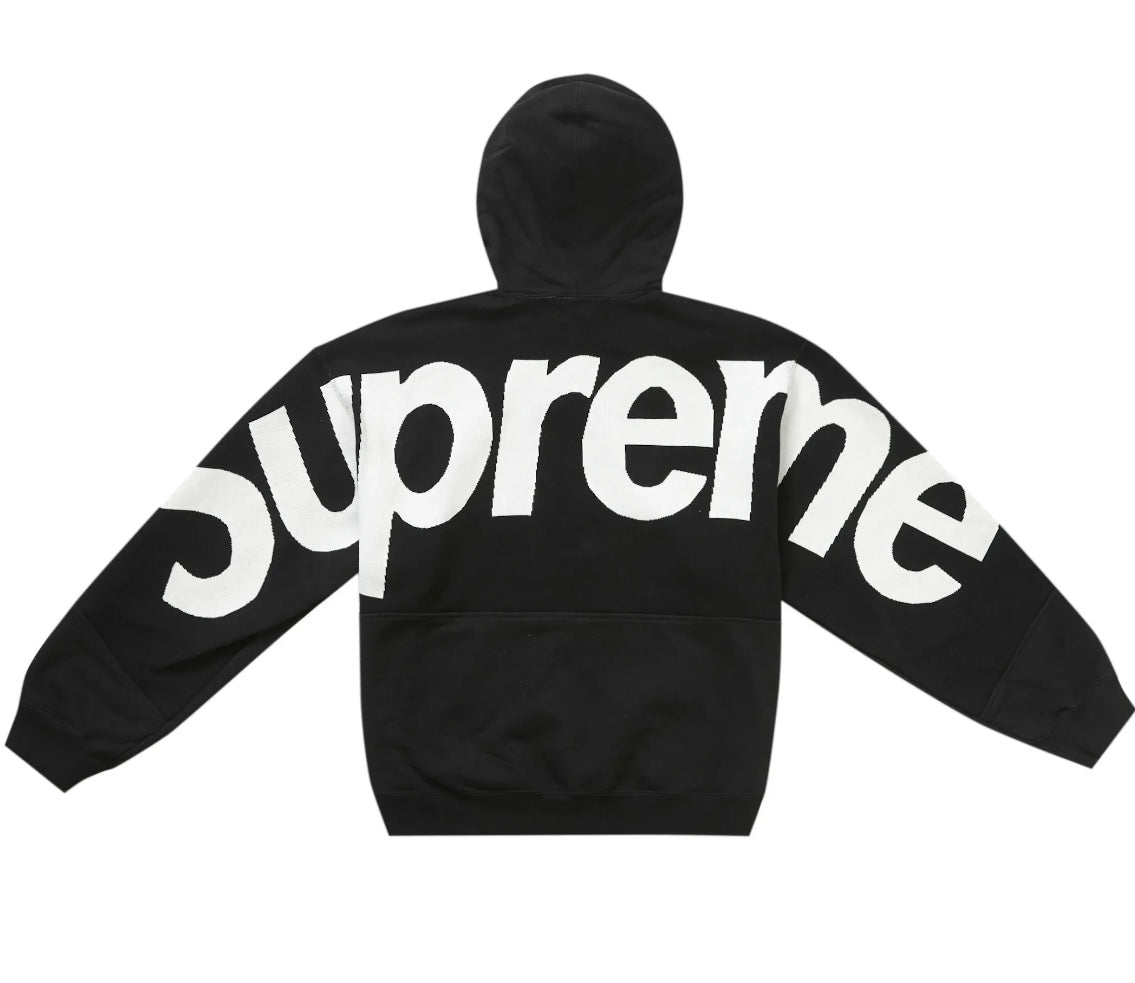 SUPREME BIG LOGO JACQUARD HOODED SWEATSHIRT