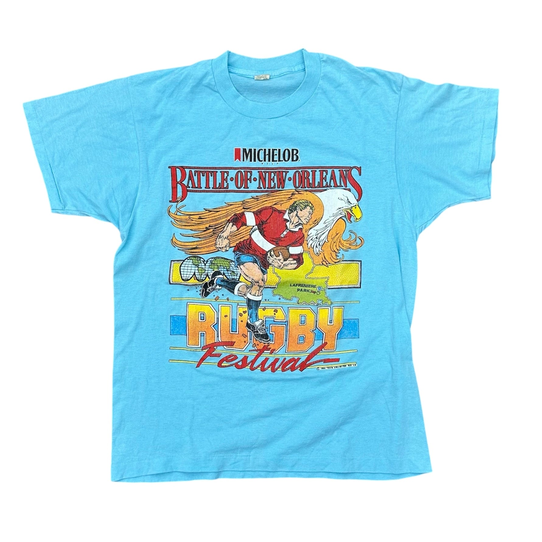 1988 RUBGY FESTIVAL NEW ORLEANS TEE