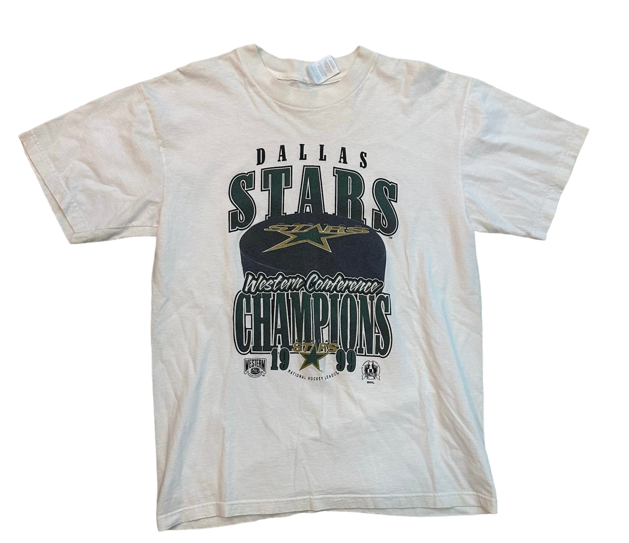 1999 DALLAS STARS WESTERN CONFERENCE CHAMPS TEE (LR)