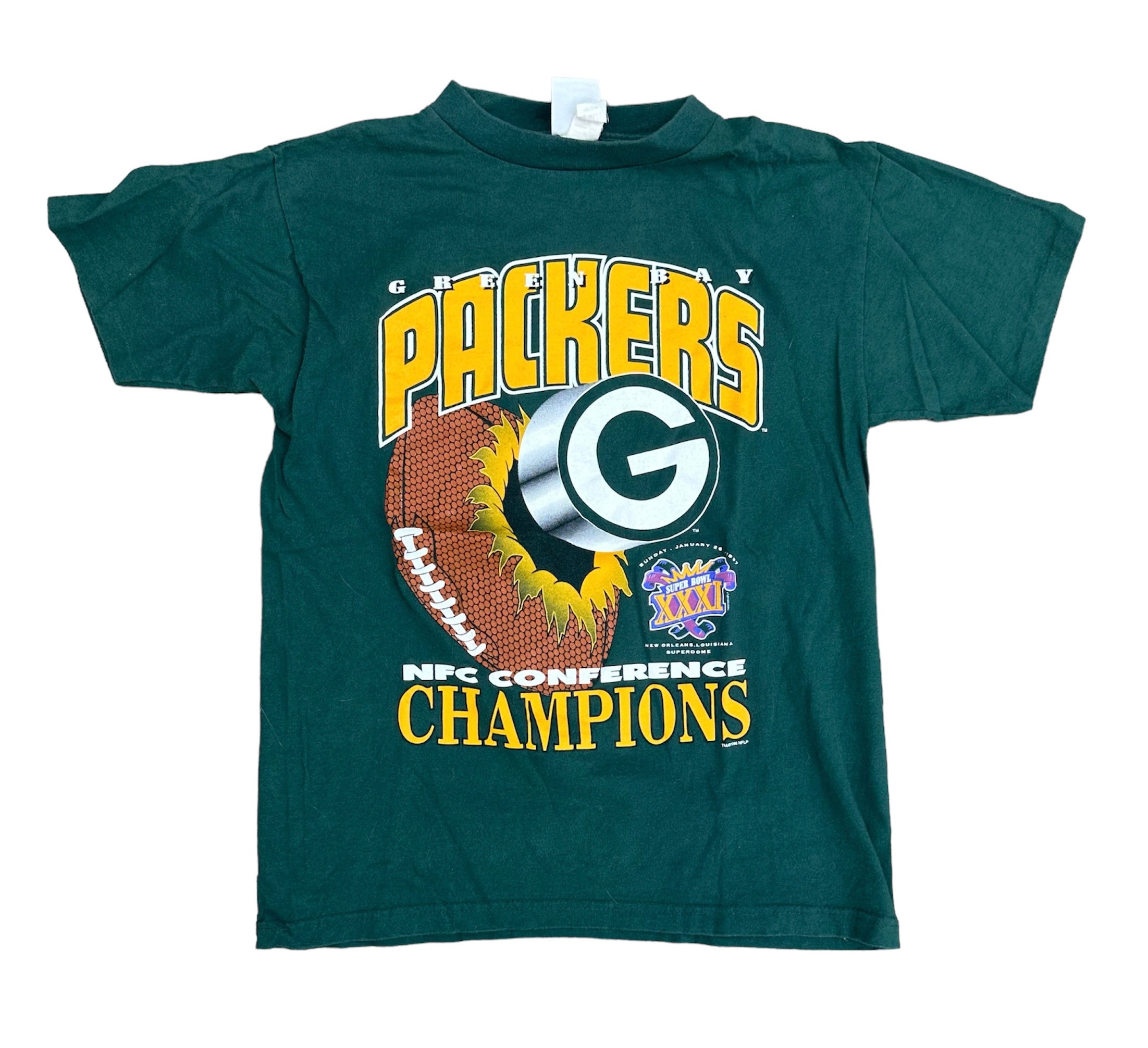 1996 GREEN BAY PACKERS NFC CONFERENCE CHAMPS TEE (LR)