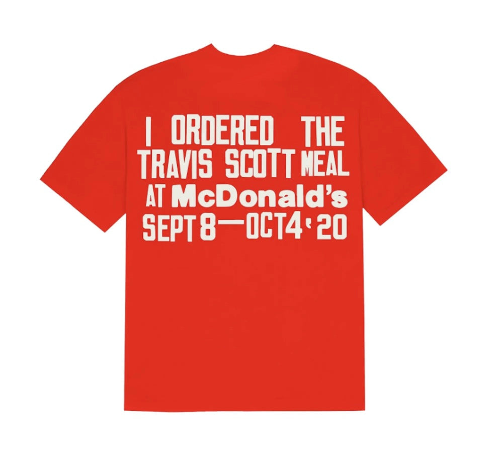 TRAVIS SCOTT X CPFM 4 CJ BURGER MOUTH TEE - RED