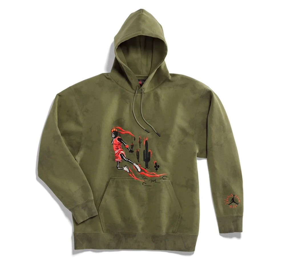 TRAVIS SCOTT JORDAN X CACTUS JACK SUEDE HOODIE