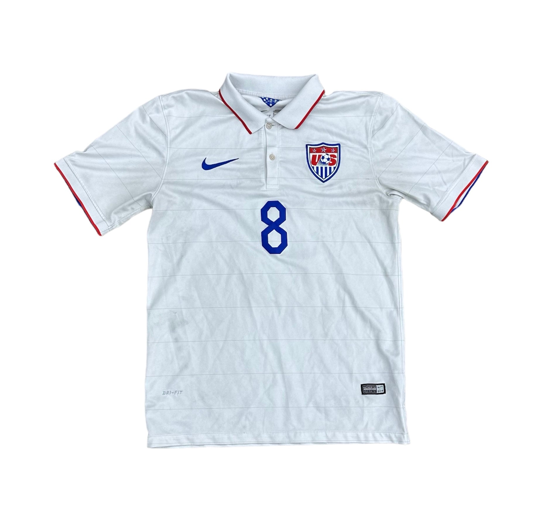 NIKE 2014 CLINT DEMPSEY TEAM USA HOME JERSEY (LR)