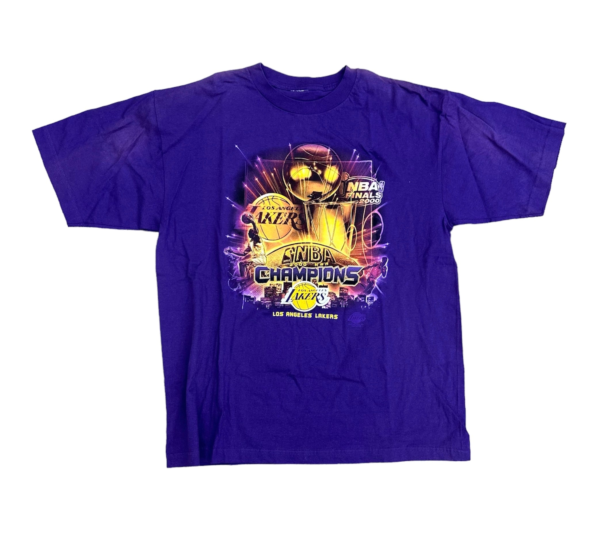 2000 LAKERS NBA CHAMPS TEE - PURPLE (LR)