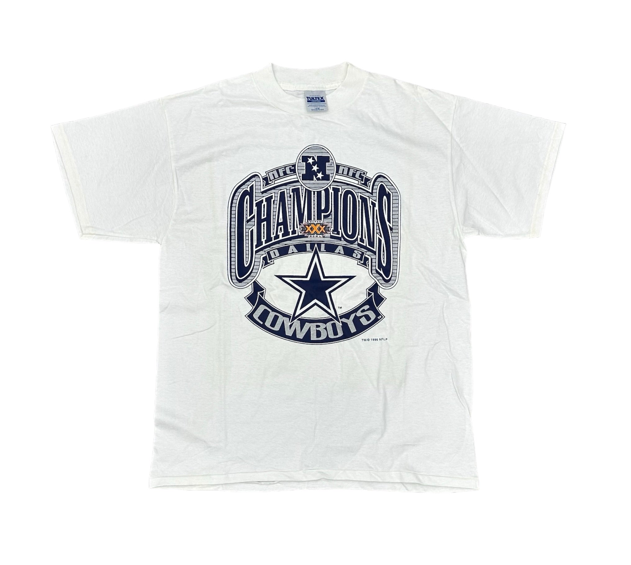 1996 DALLAS COWBOYS NFC CHAMPS TEE (LR)