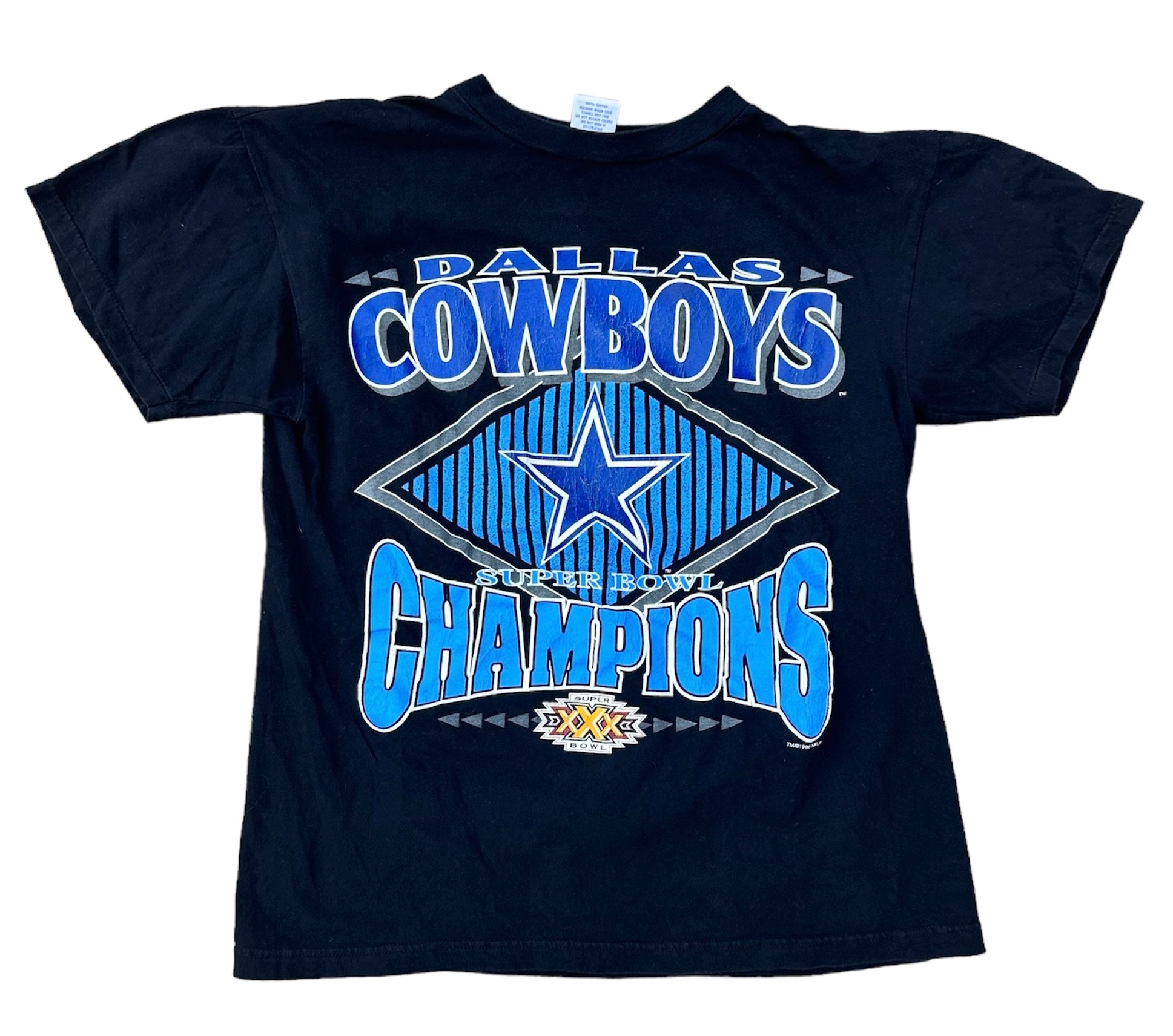 1996 DALLAS COWBOYS SUPER BOWL XXX CHAMPS TEE (LR)