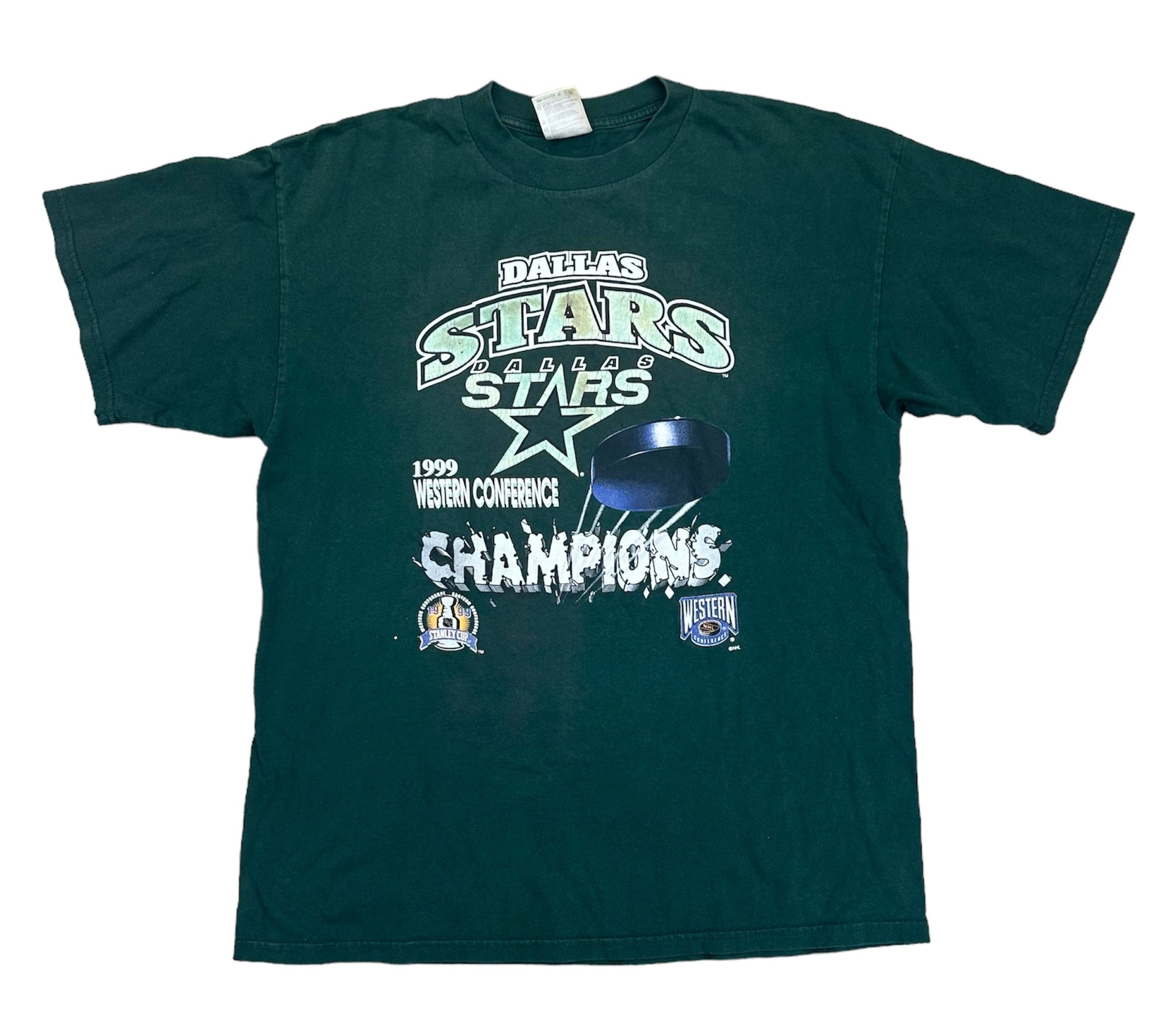 1999 DALLAS STARS WESTERN CONFERENCE CHAMPS TEE (LR)