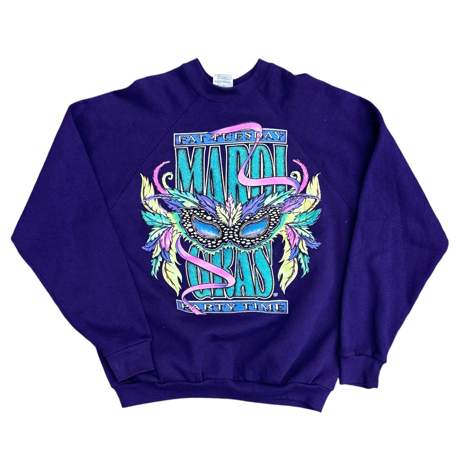 90’S FAT TUESDAY MARDI GRA CREWNECK (LR)