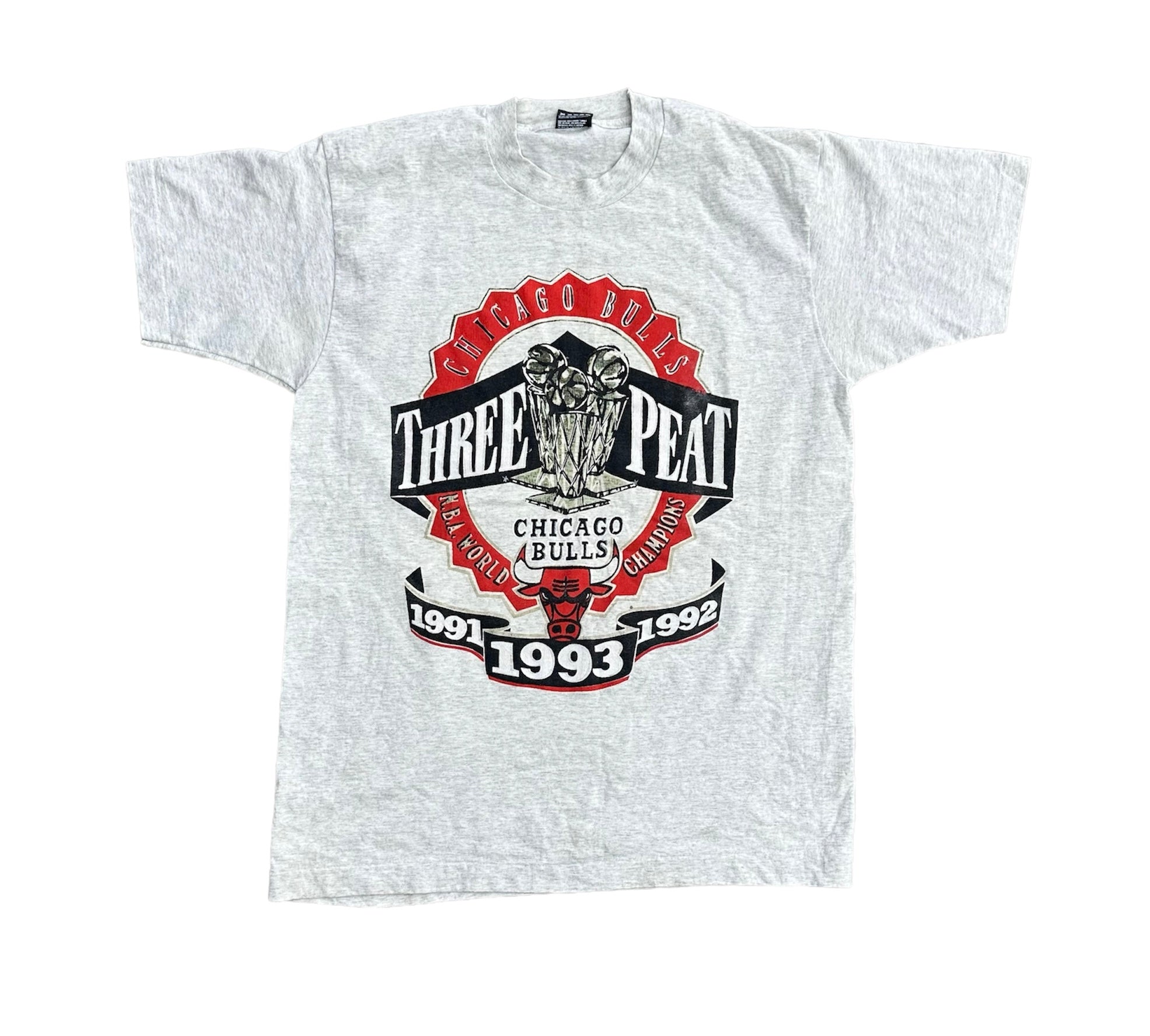 1993 CHICAGO BULLS THREE PEAT TEE (LR)