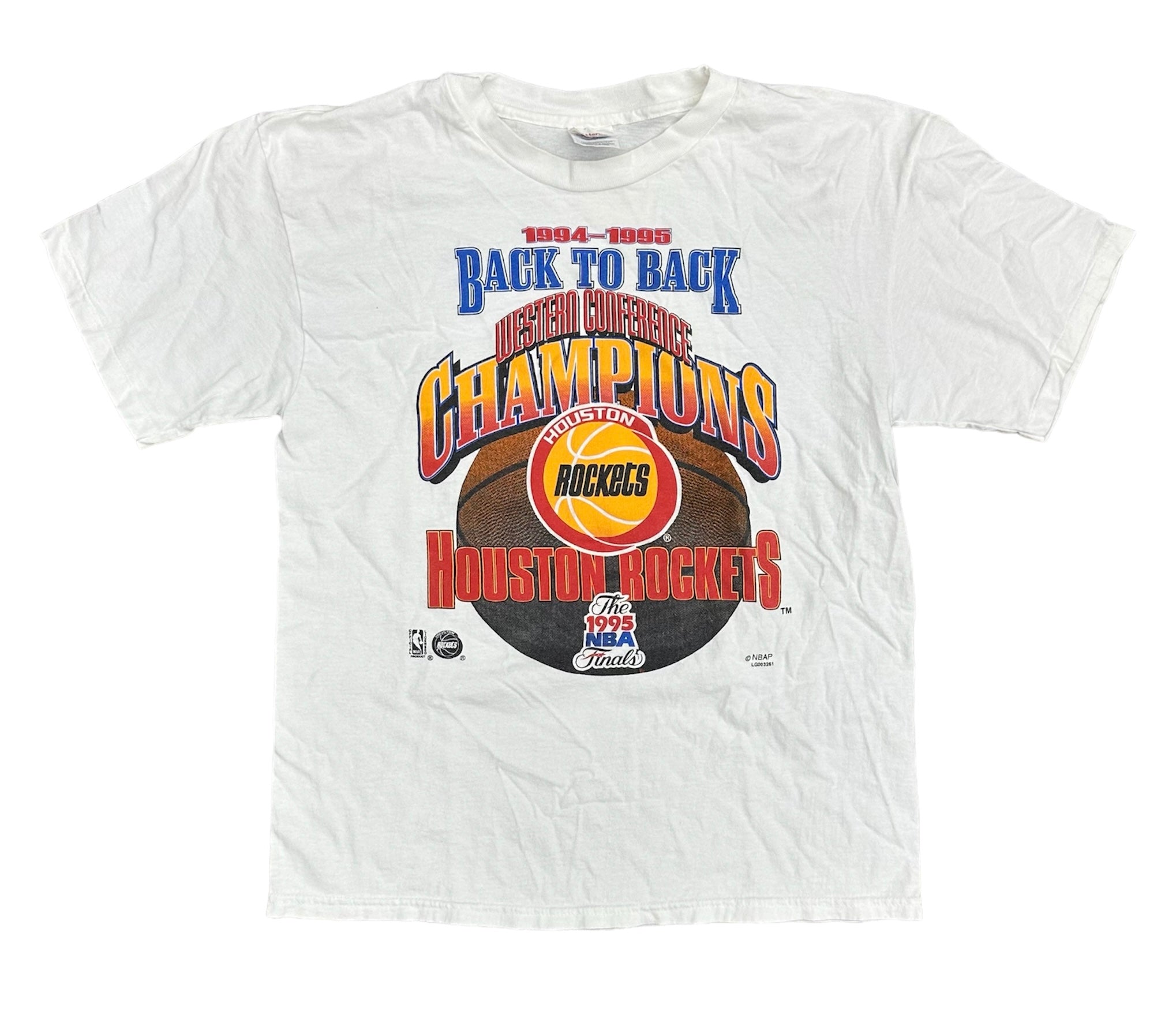 1995 BACK TO BACK WESTERN CONFERENCE CHAMPS TEE (LR)