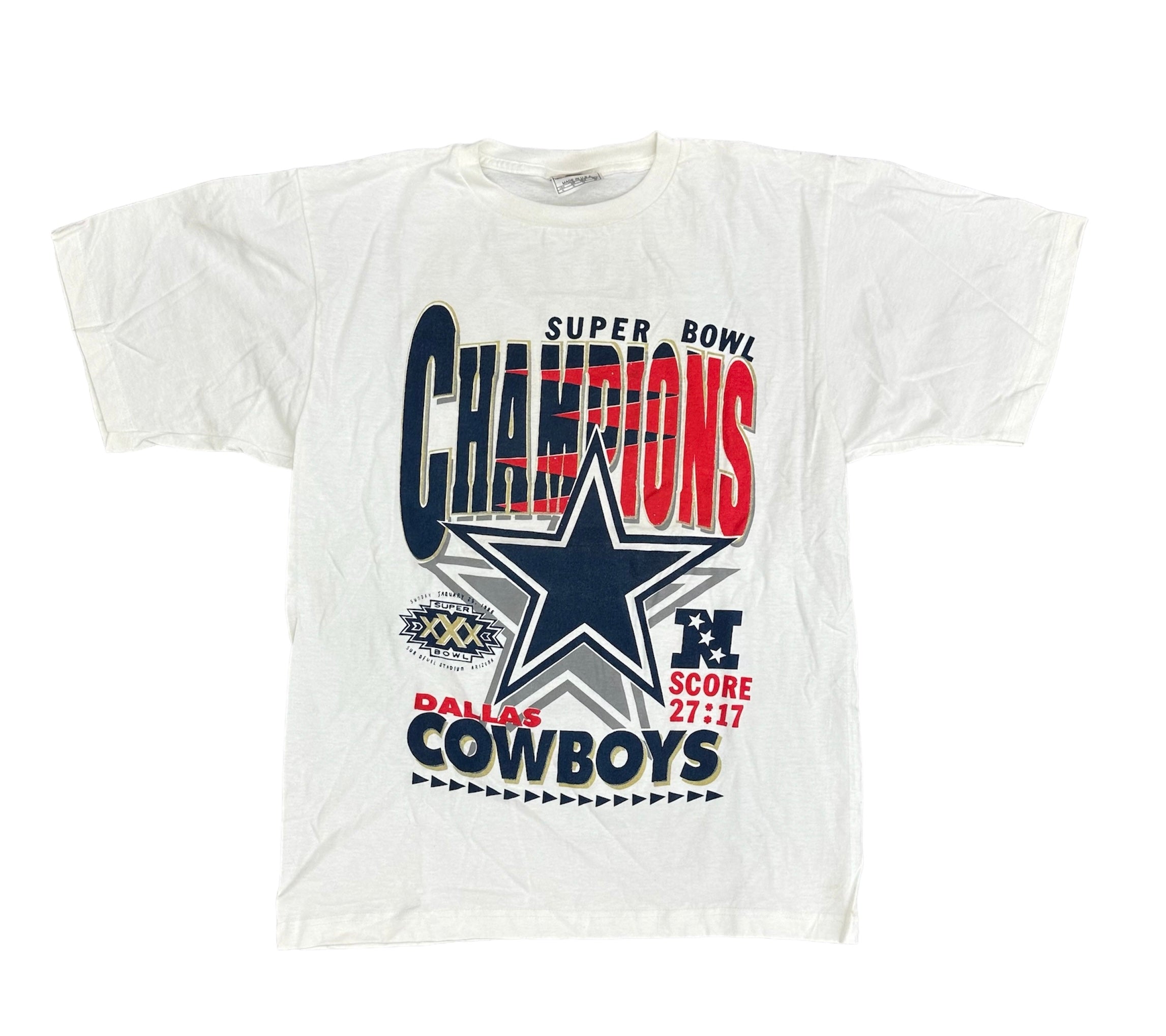 1996 NIKE DALLAS COWBOYS SUPER BOWL XXX TEE (LR)