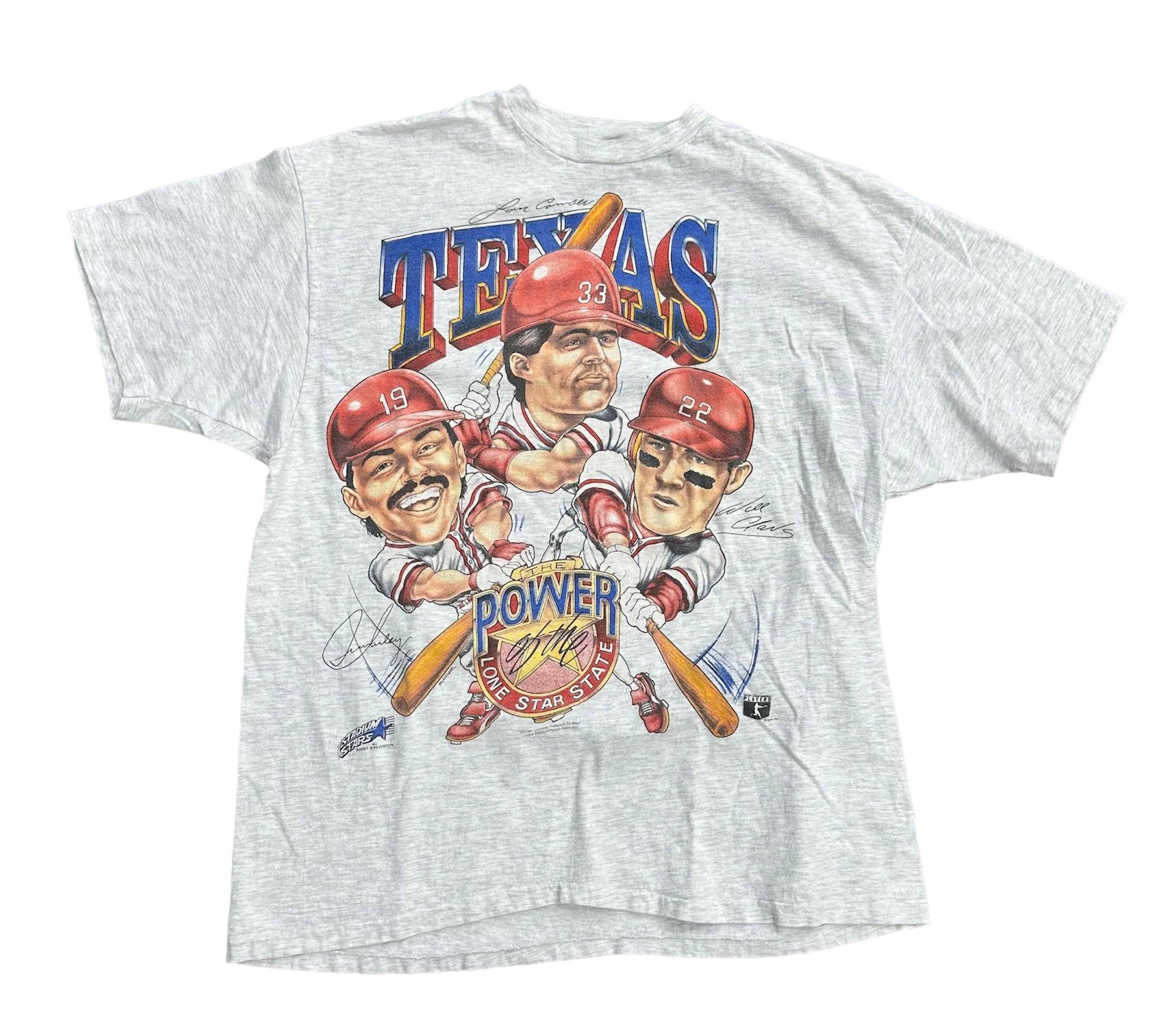 90’S TEXAS RANGERS CARICATURE TEE (LR)