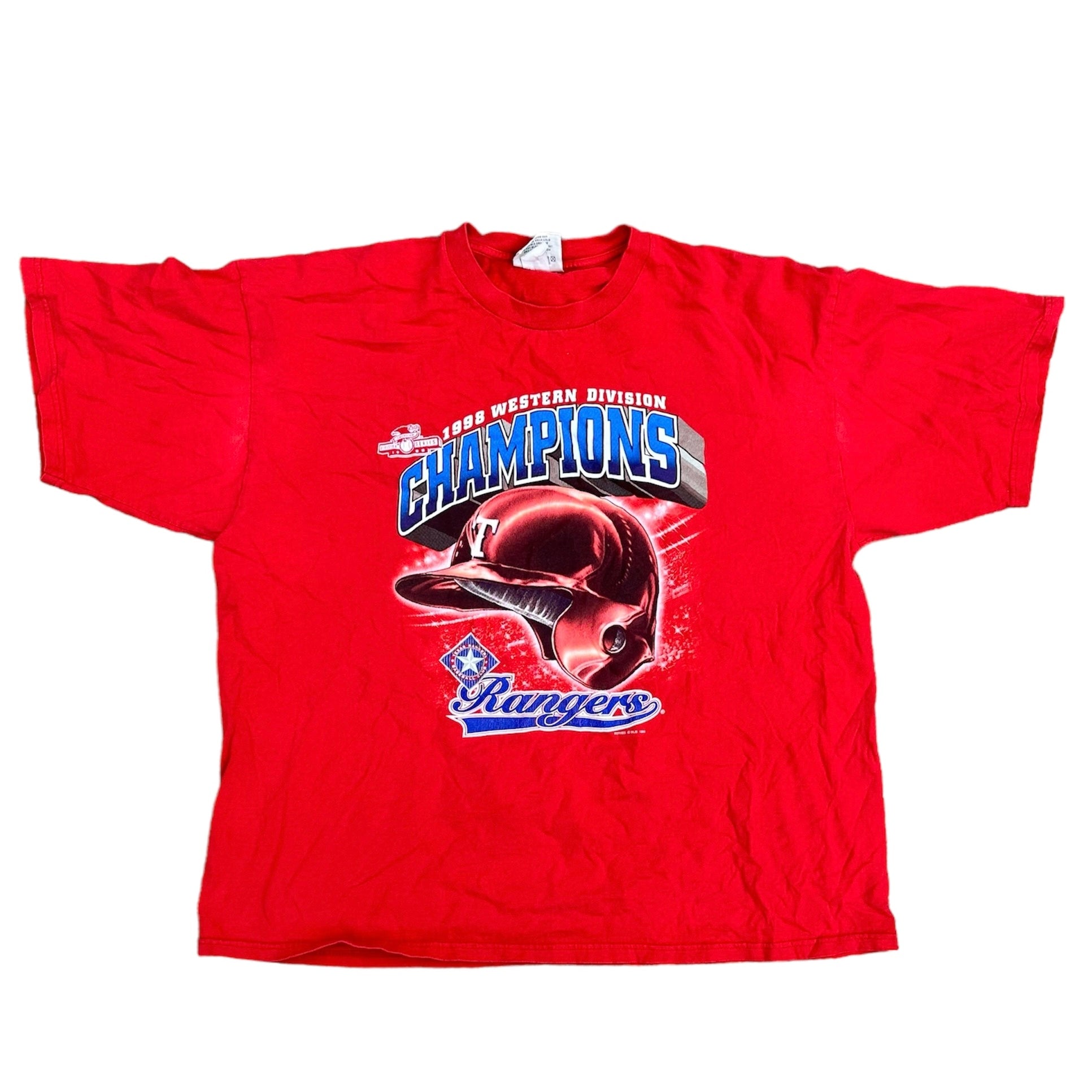 1998 TEXAS RANGERS WESTERN DIVISION CHAMPS TEE (LR)
