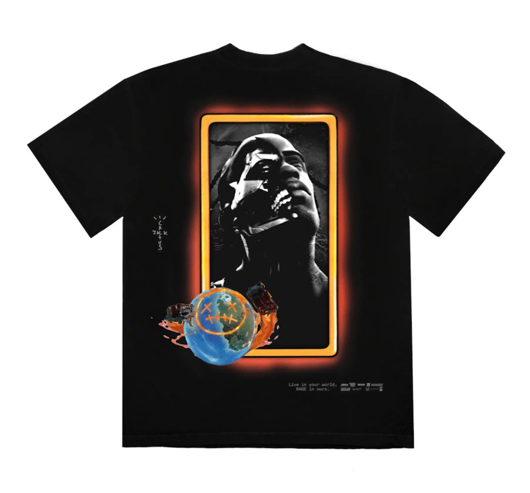 TRAVIS SCOTT ASTRONOMICAL PORTRAIT TEE - BLACK