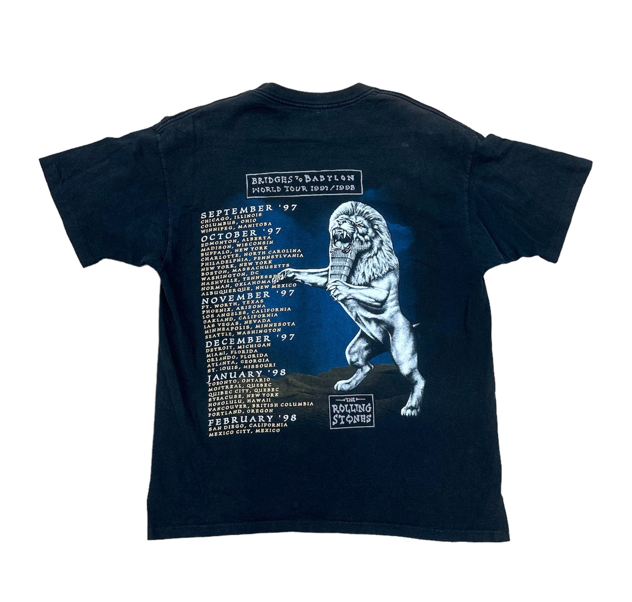 1997 THE ROLLING STONES BRIDGES TO BABYLON T TOUR TEE