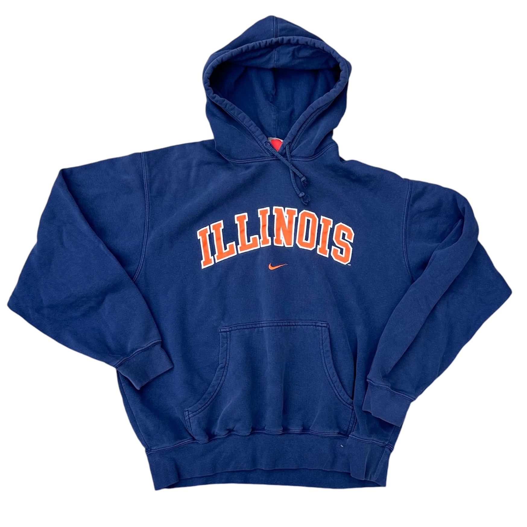 Y2K NIKE ILLINOIS CENTER SWOOSH HOODIE (LR)