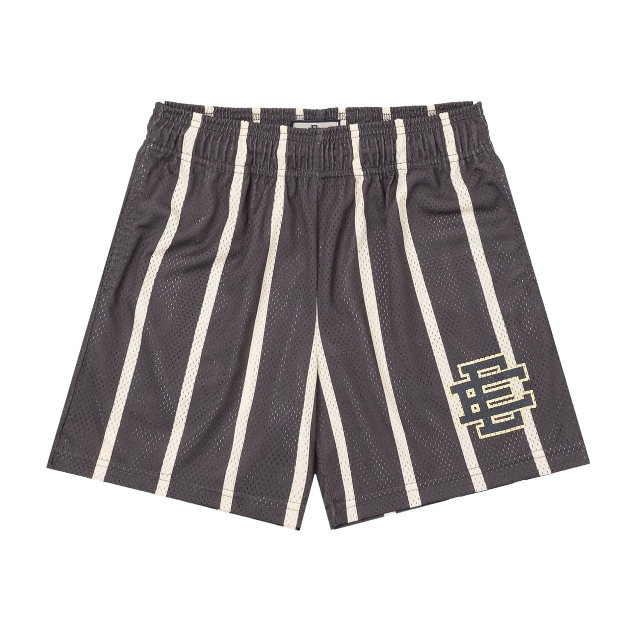 ERIC EMANUEL EE BASIC SHORT - GREY/CREAM STRIPE