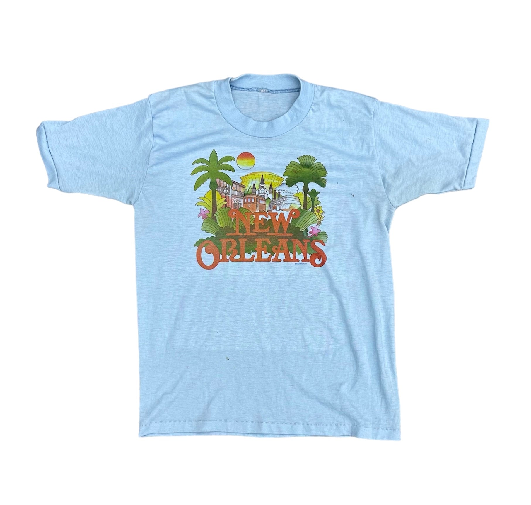 1977 NEW ORLEANS CITY TEE (LR)