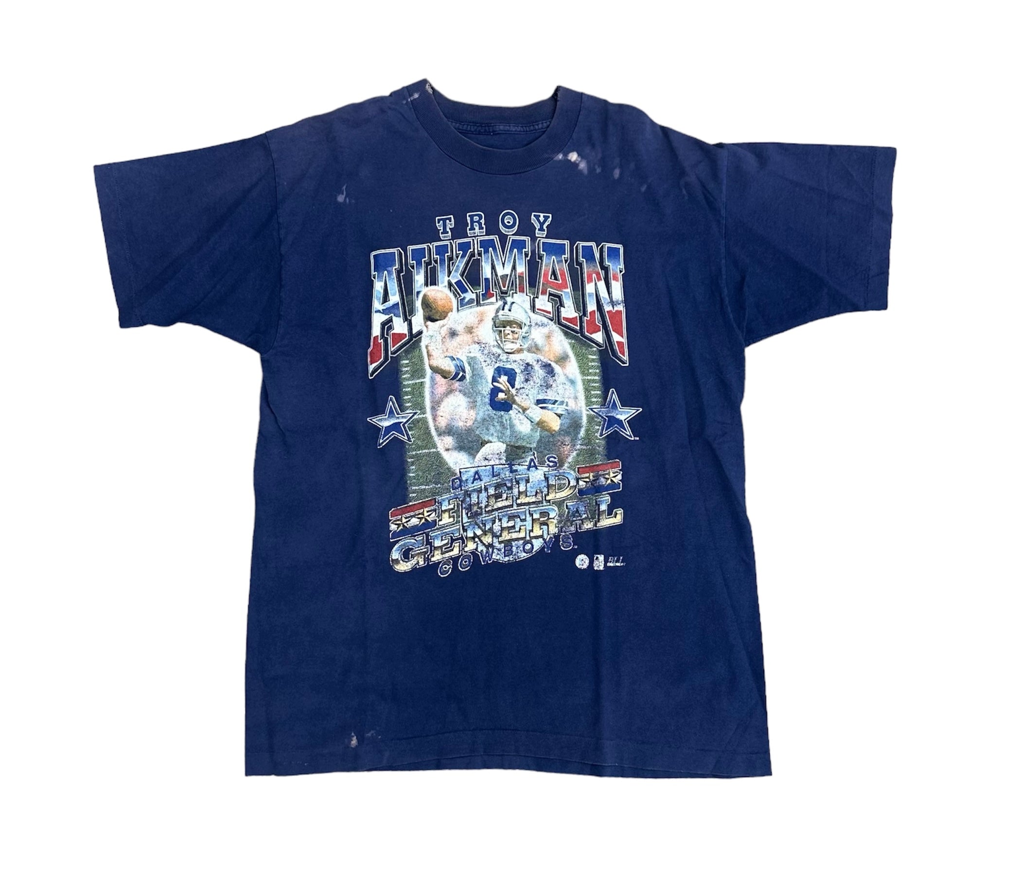 90’S TROY AIKMAN DALLAS COWBOYS FIELD CENTRAL TEE (LR)