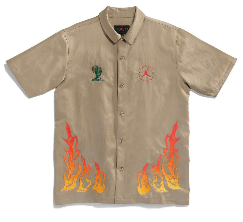 TRAVIS SCOTT CACTUS JACK X JORDAN BUTTON DOWN SHIRT