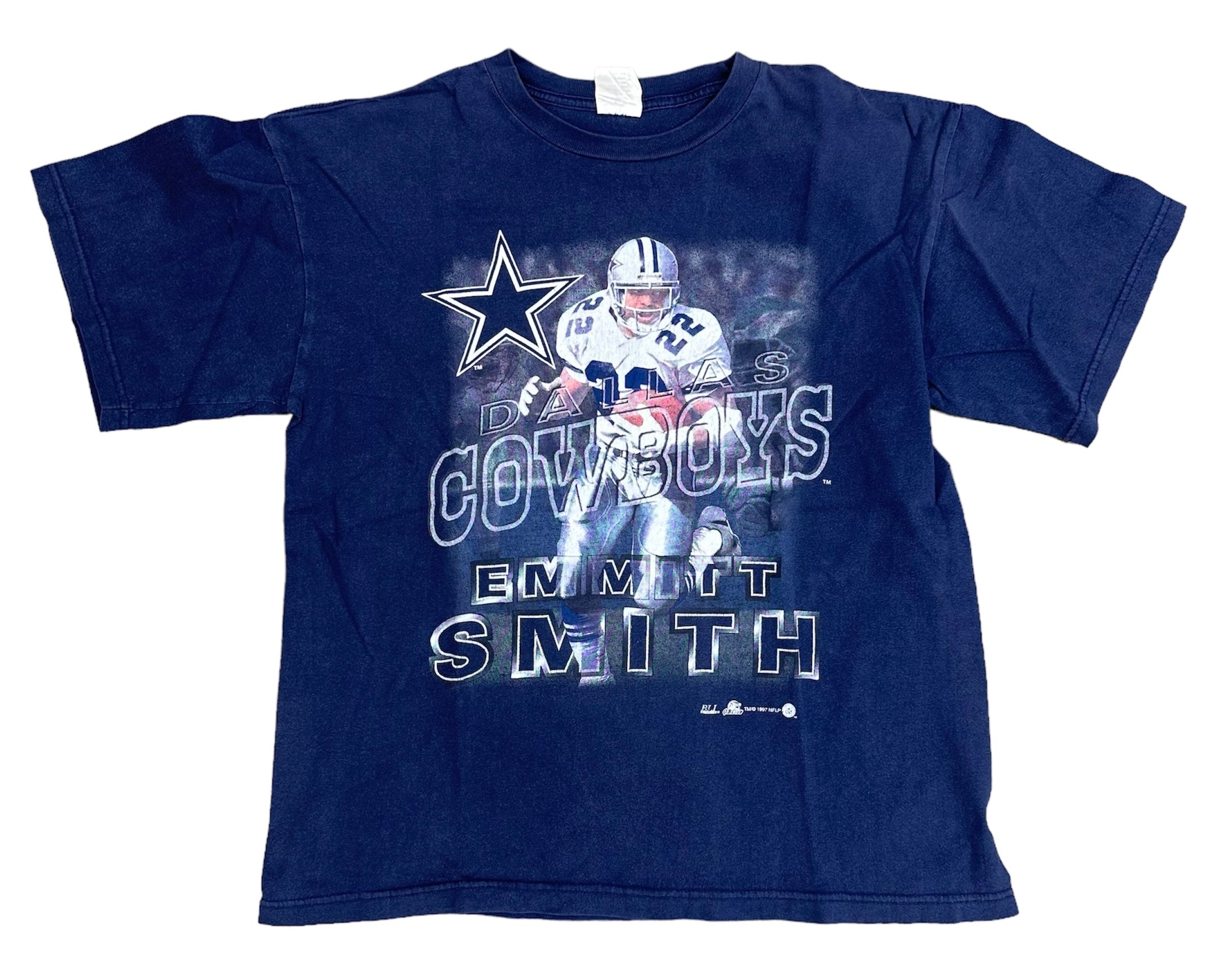 1997 EMMITT SMITH DALLAS COWBOYS TEE (LR)