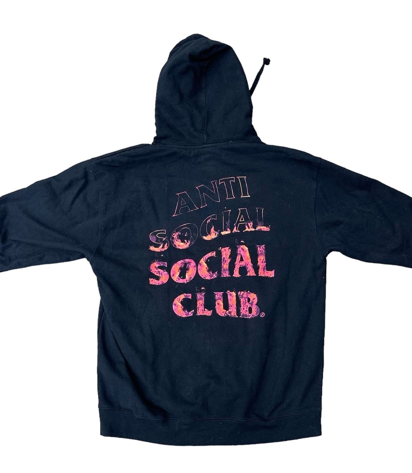 ASSC FLAME HOODIE - BLACK