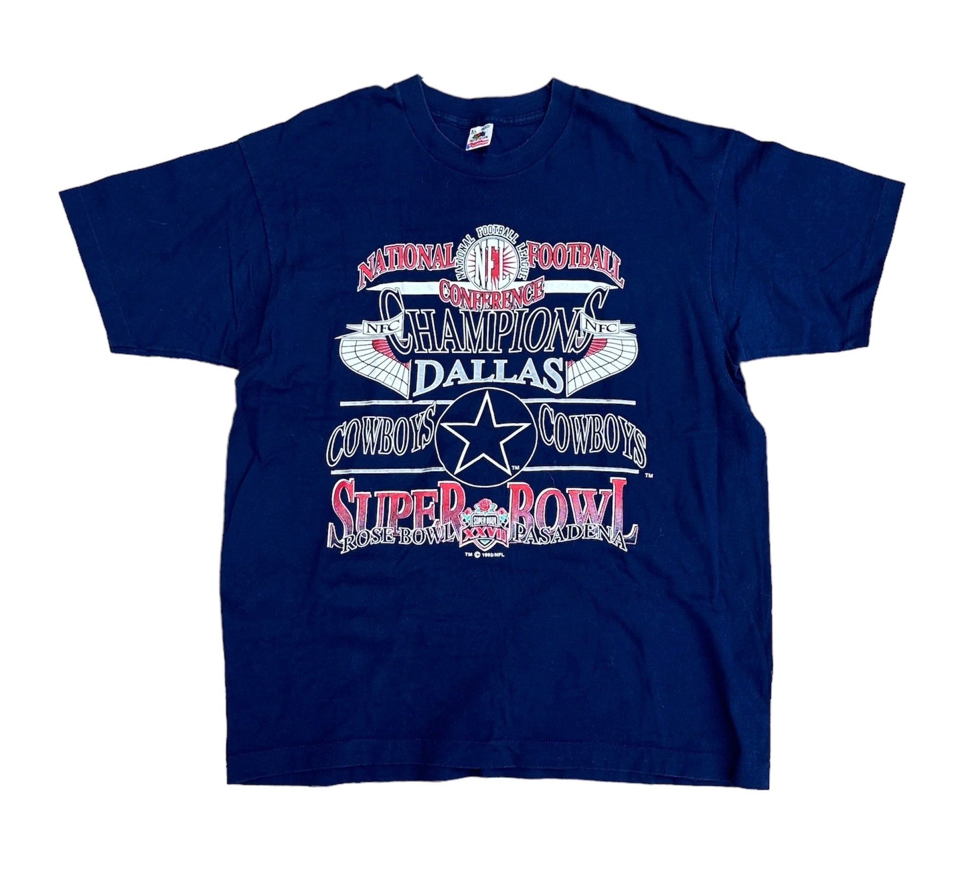 1992 DALLAS COWBOYS CONFERENCE CHAMPS TEE (LR)