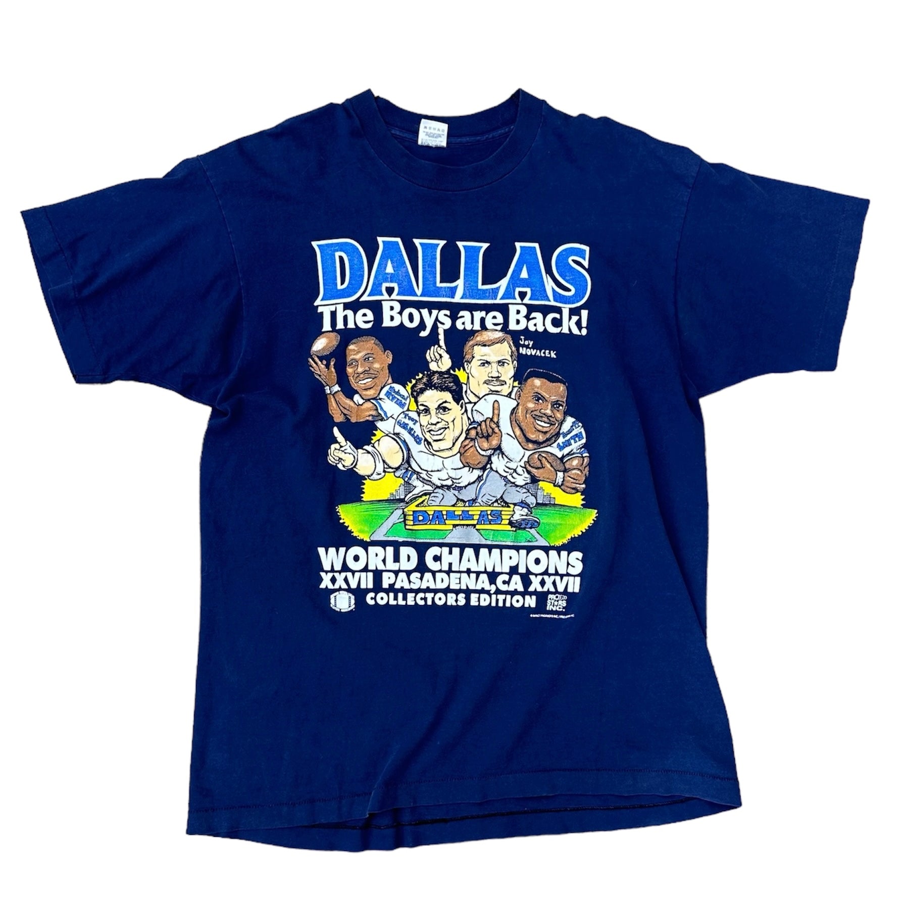 90’S DALLAS COWBOYS “THE BOYS ARE BACK” CARICATURE TEE