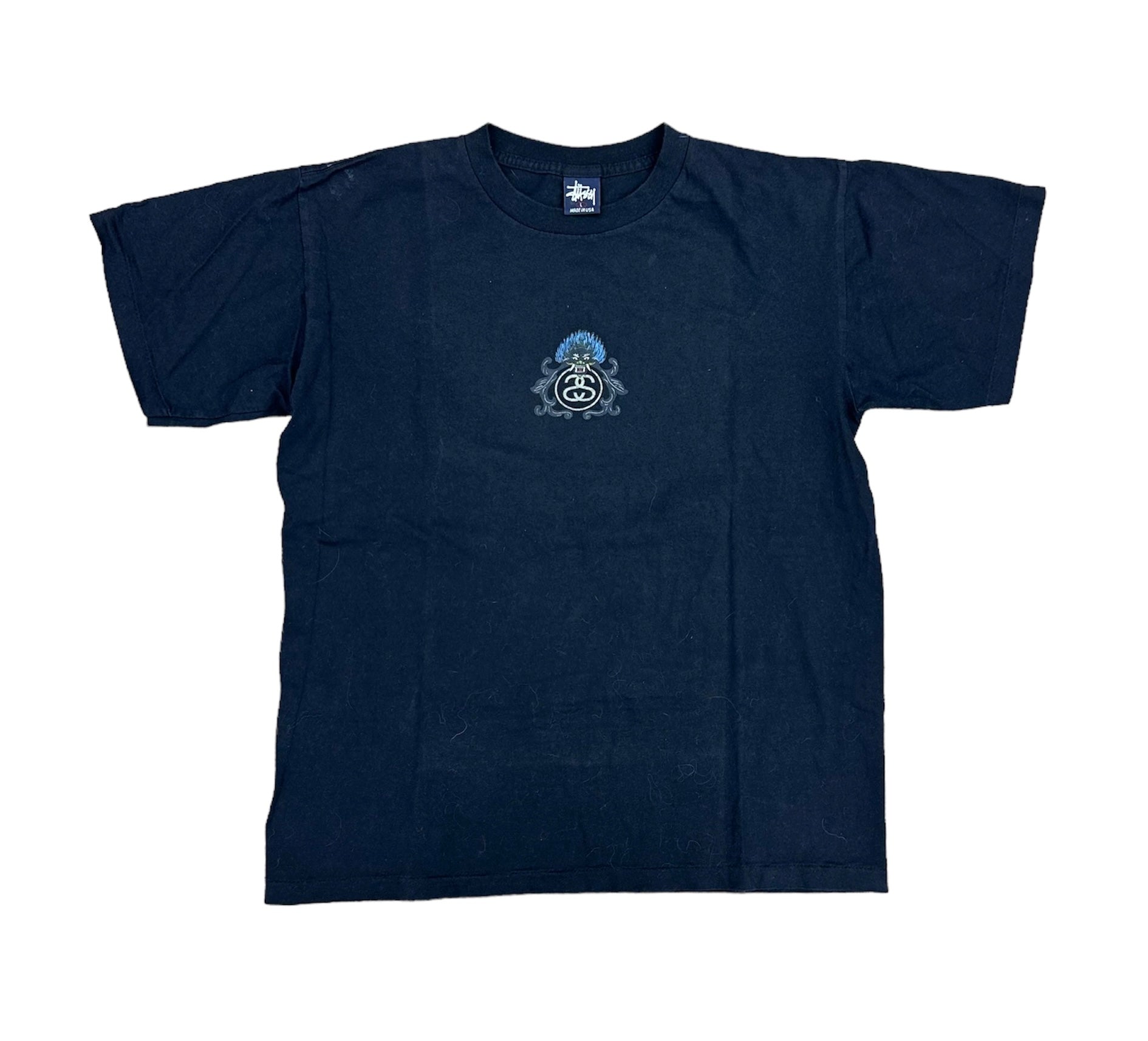 90’S STUSSY DRAGON TEE - BLACK