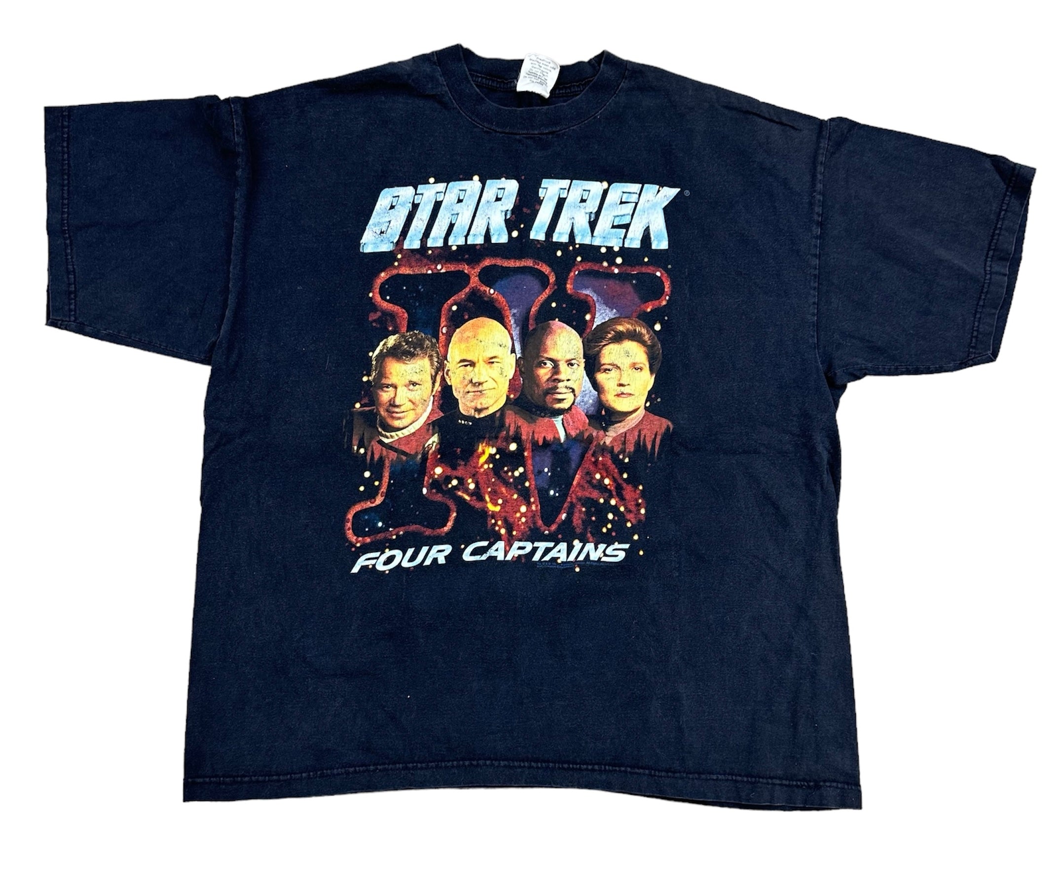 1996 STAR TREK IV FOUR CAPTAINS TEE (LR)