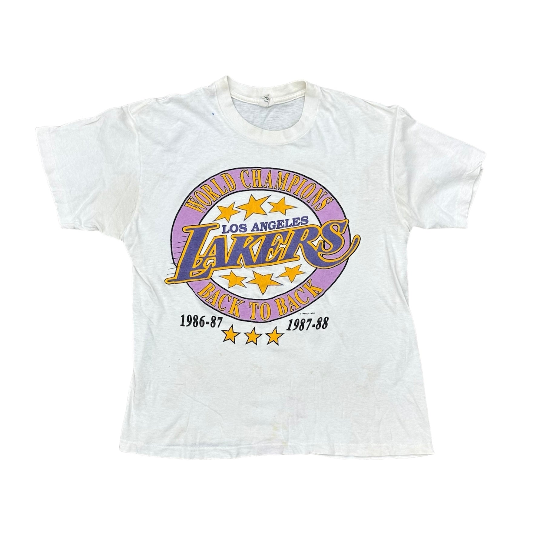 80’S LAKERS BACK TO BACK NBA CHAMPS (LR)