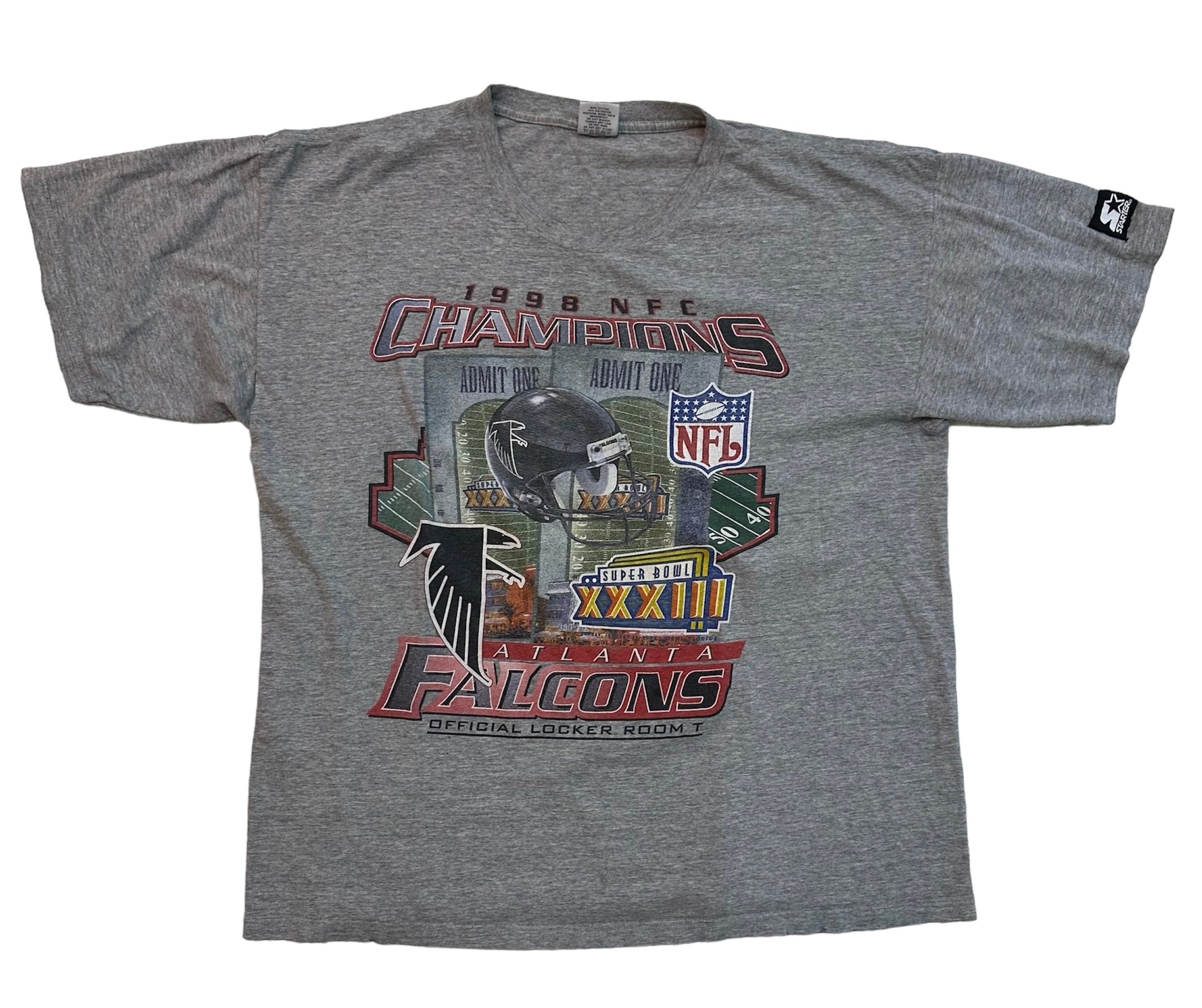 1998 ATLANTA FALCONS NFC CHAMPS TEE (LR)