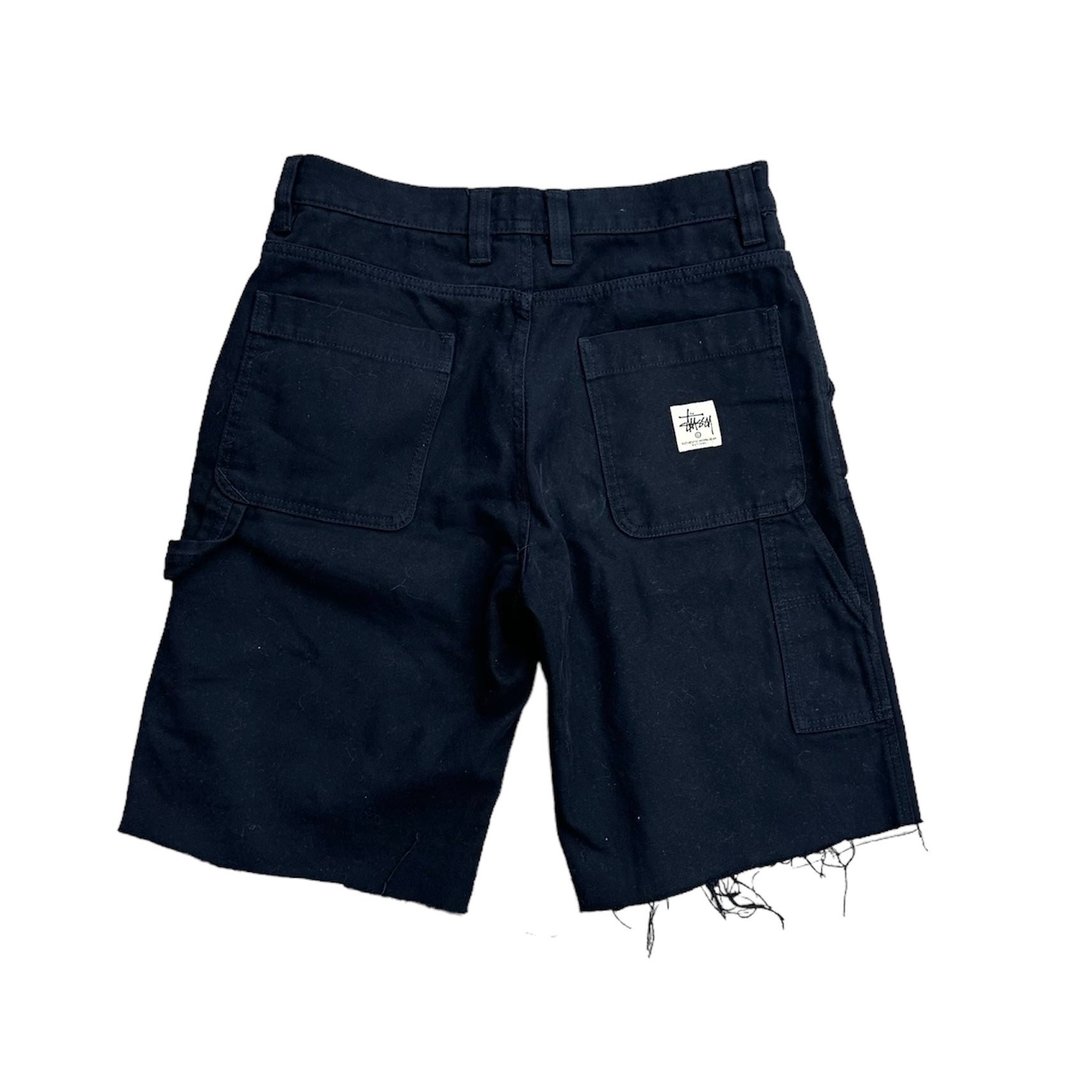 STUSSY DOUBLE KNEE JORTS - BLACK