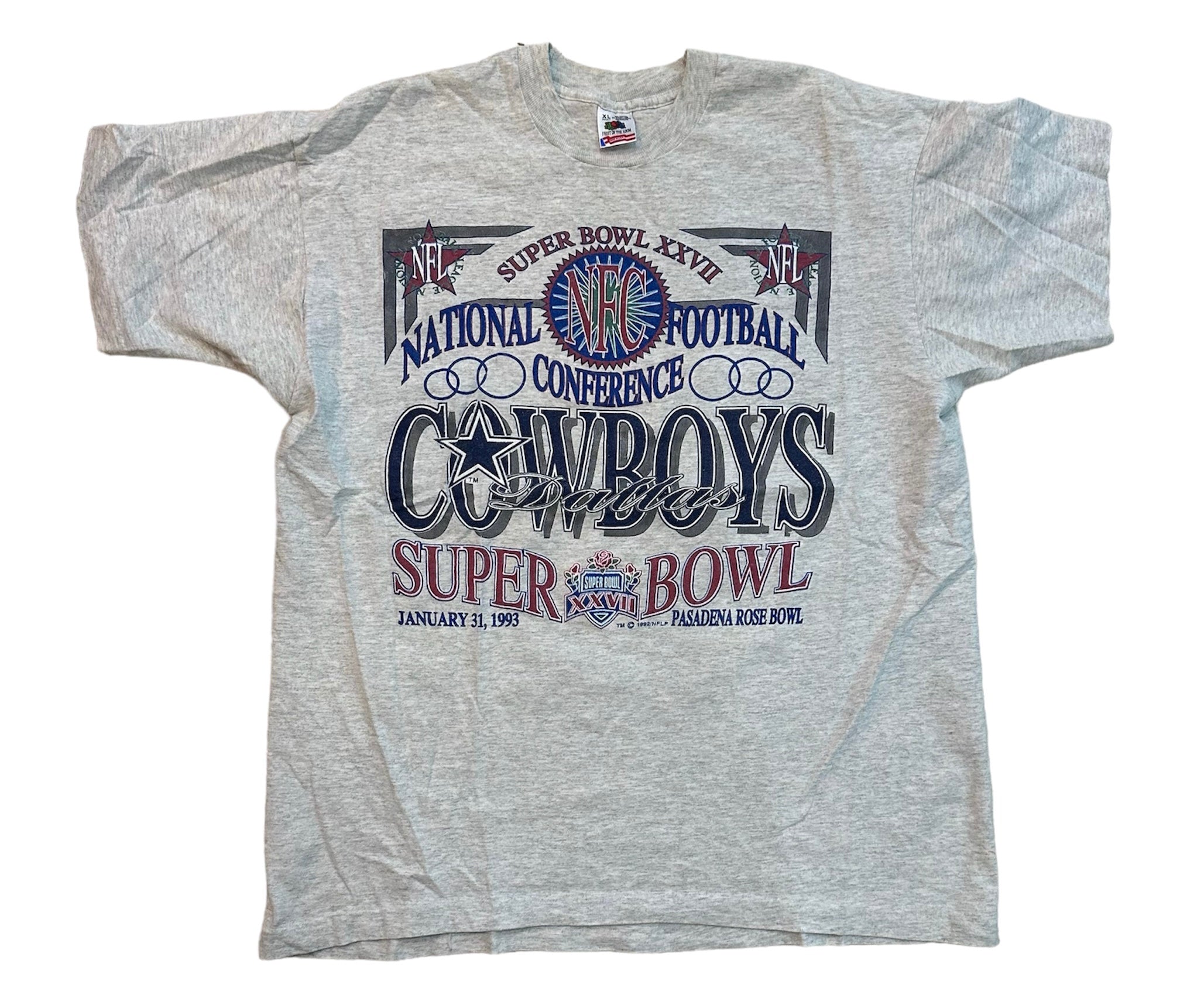 1992 SUPER BOWL XXVII DALLAS COWBOYS TEE