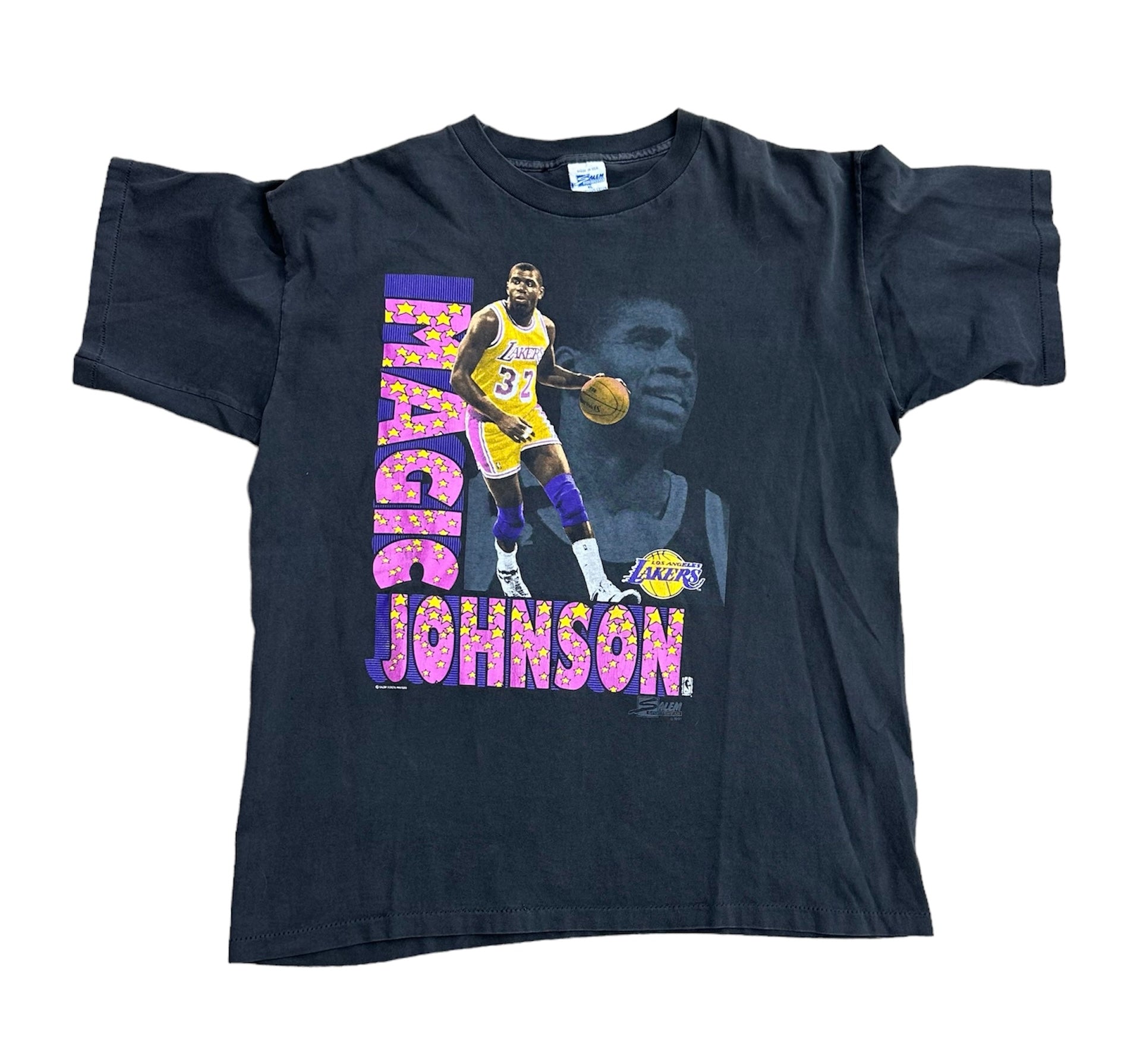 1991 SALEM MAGIC JOHNSON LAKERS TEE