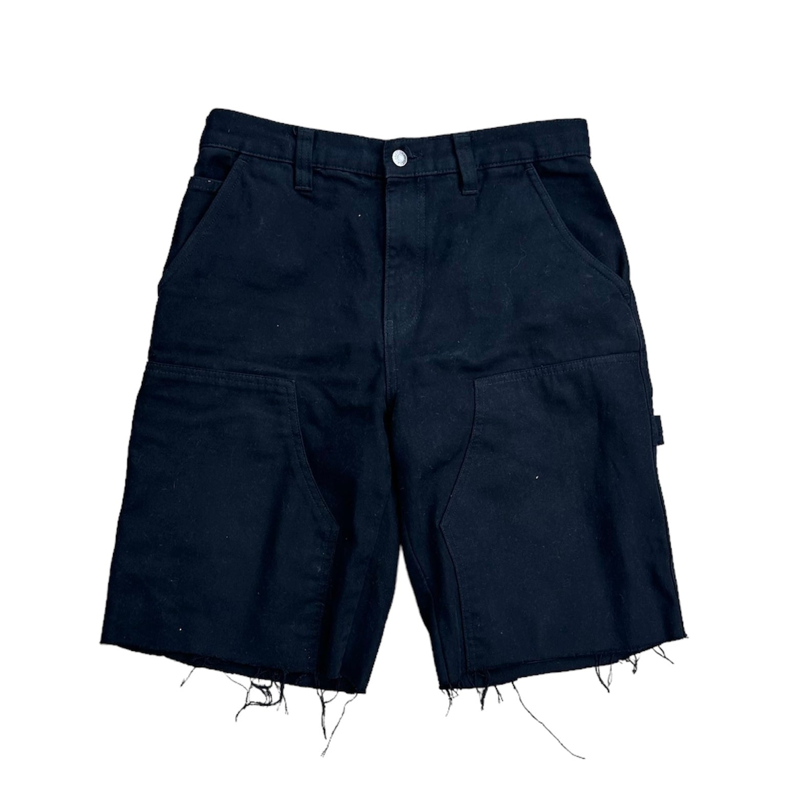 STUSSY DOUBLE KNEE JORTS - BLACK