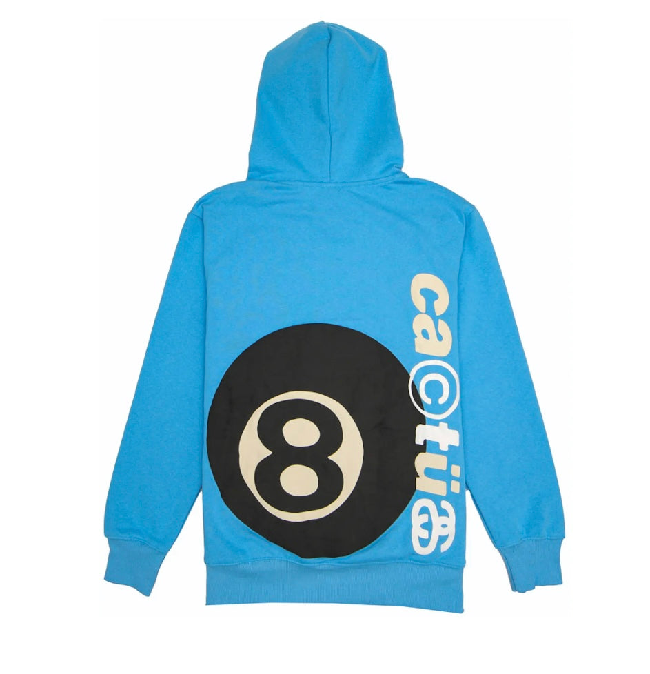 STUSSY X CPFM 8 BALL PIGMENT DYED HOODIE - BLUE